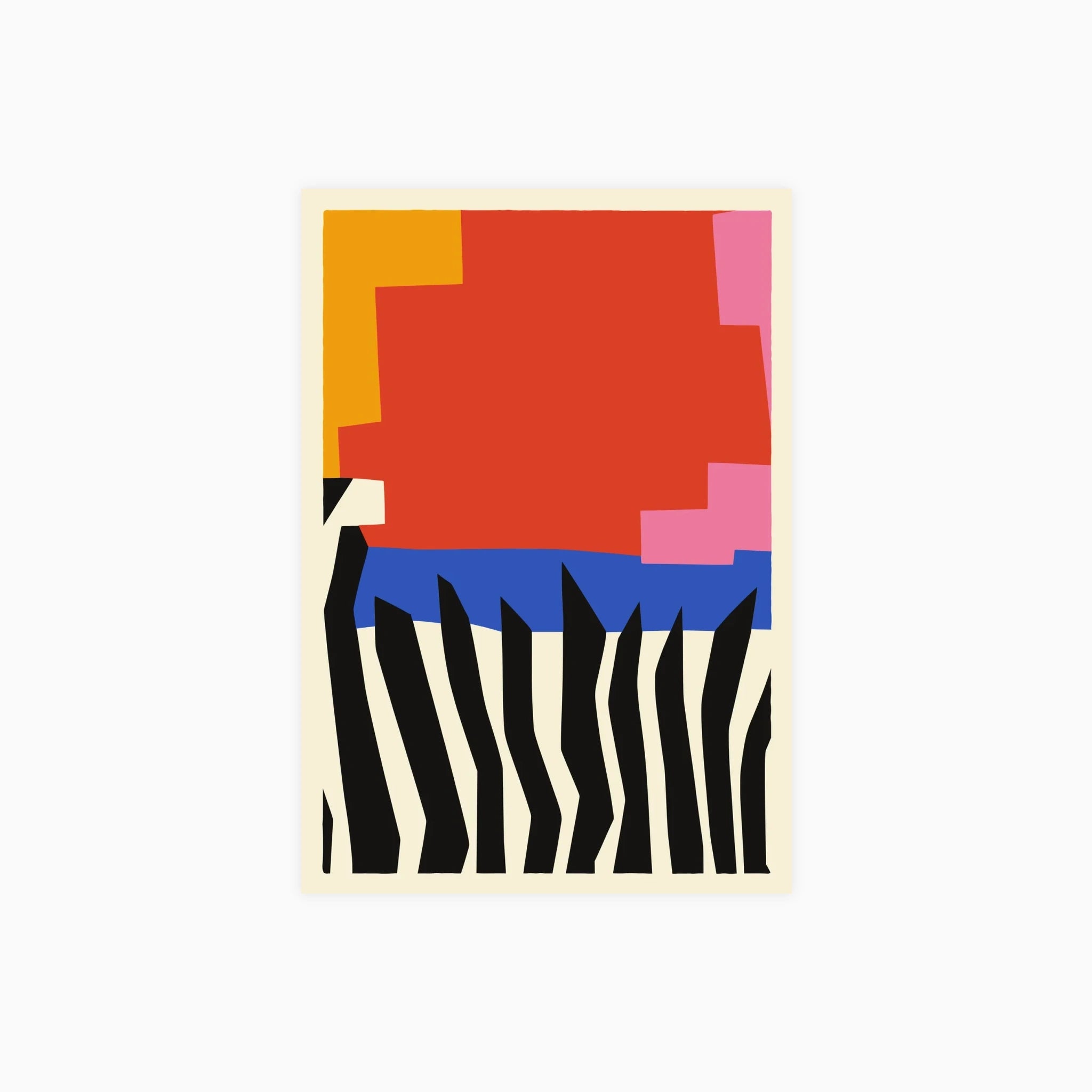 Abstract Zebra Poster
