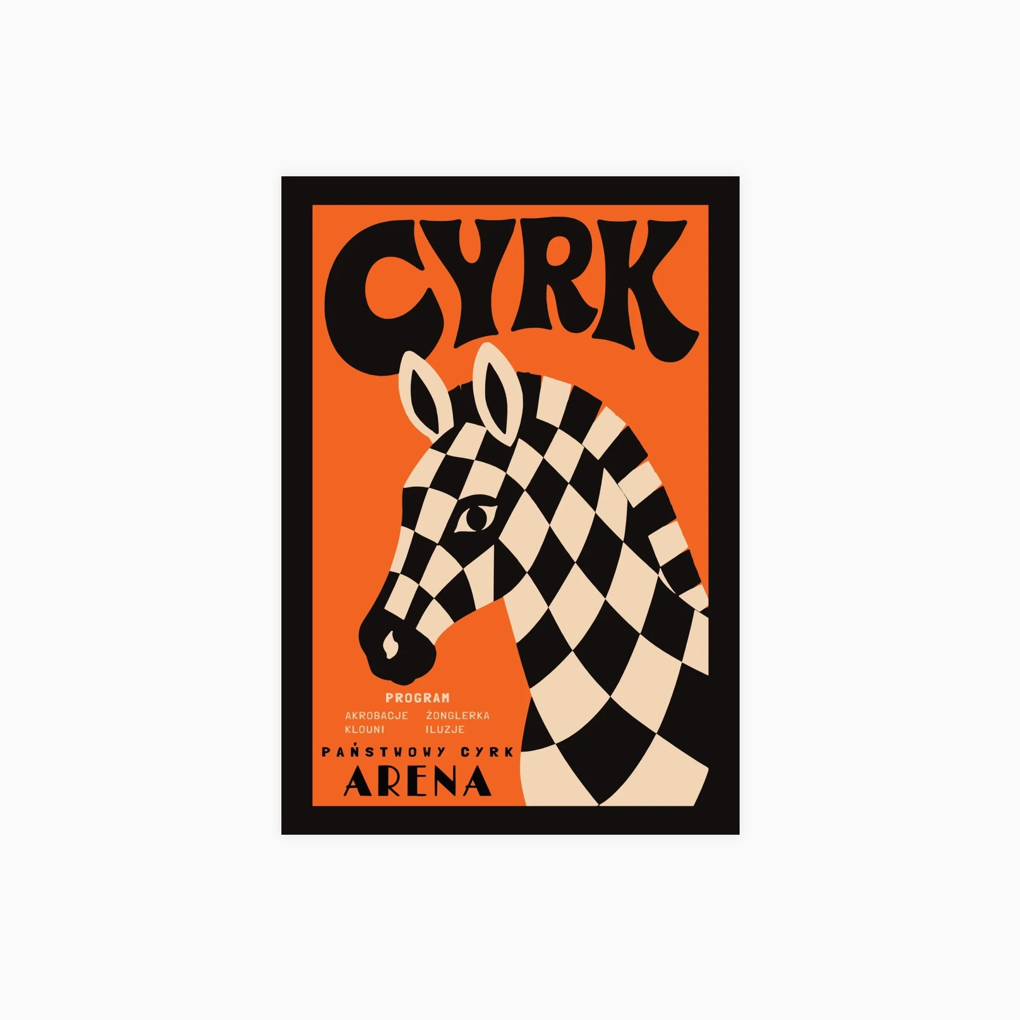 PolishCircus Zebra Poster