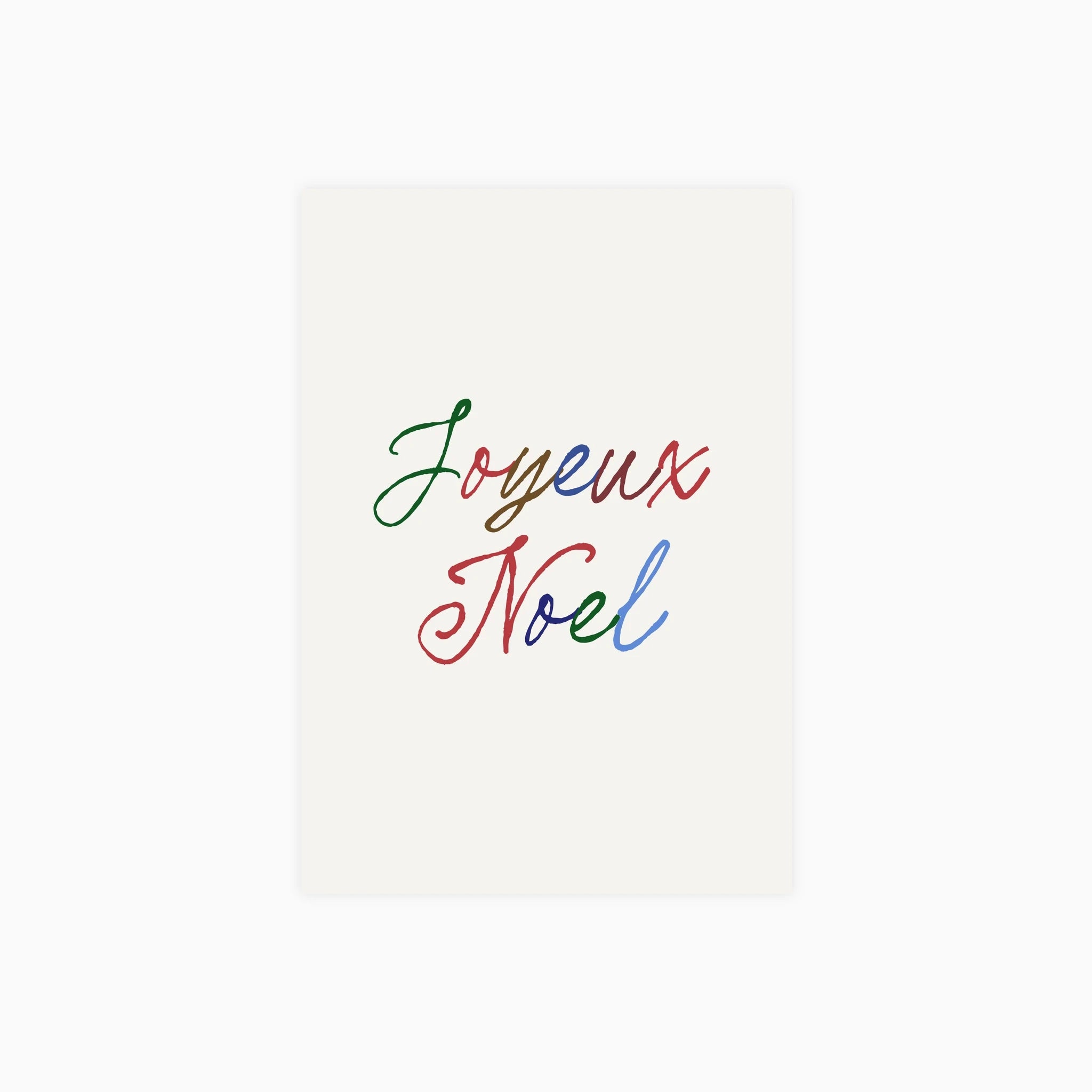 Joyeux Noel Colored Poster