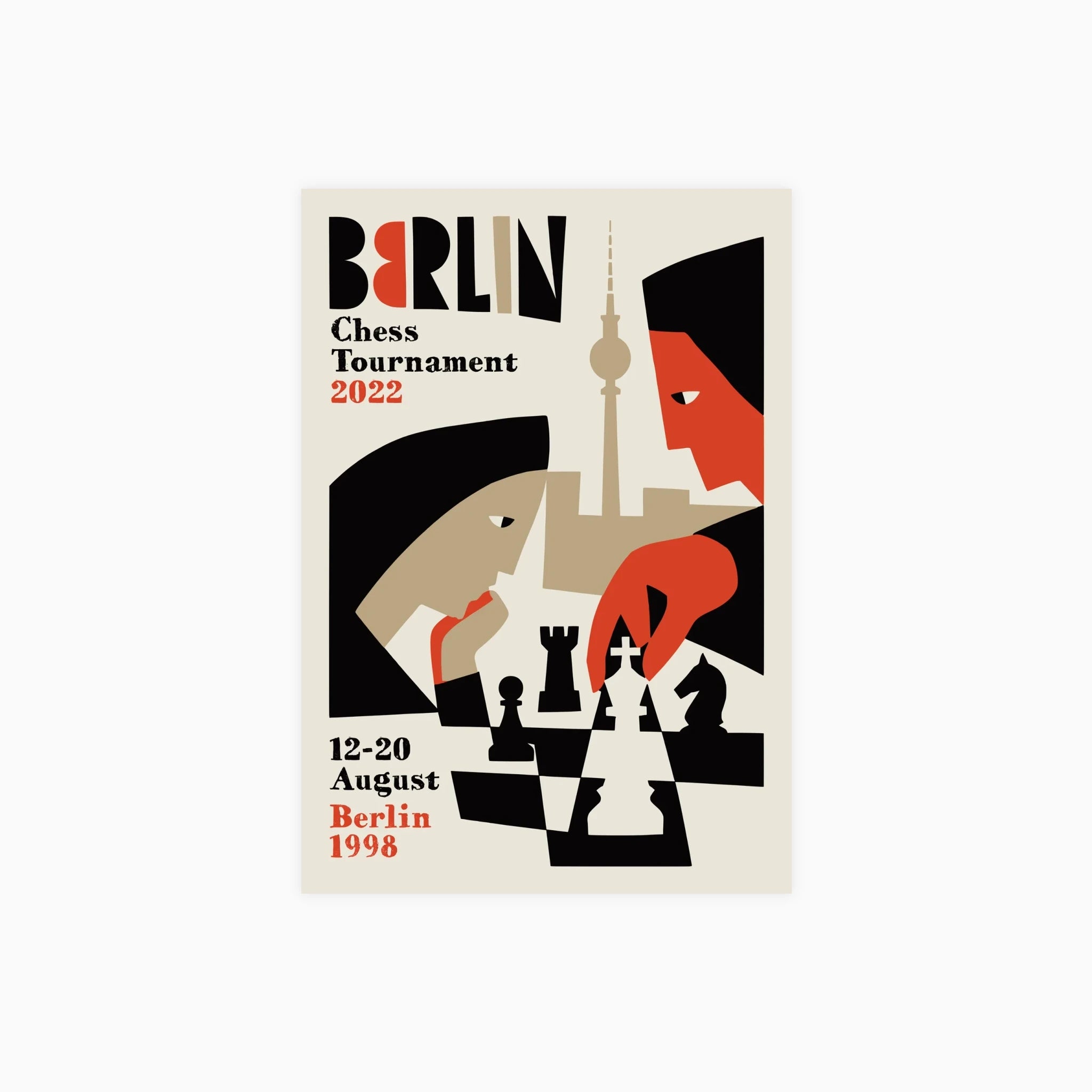 Berlin Chess Tournament Poster