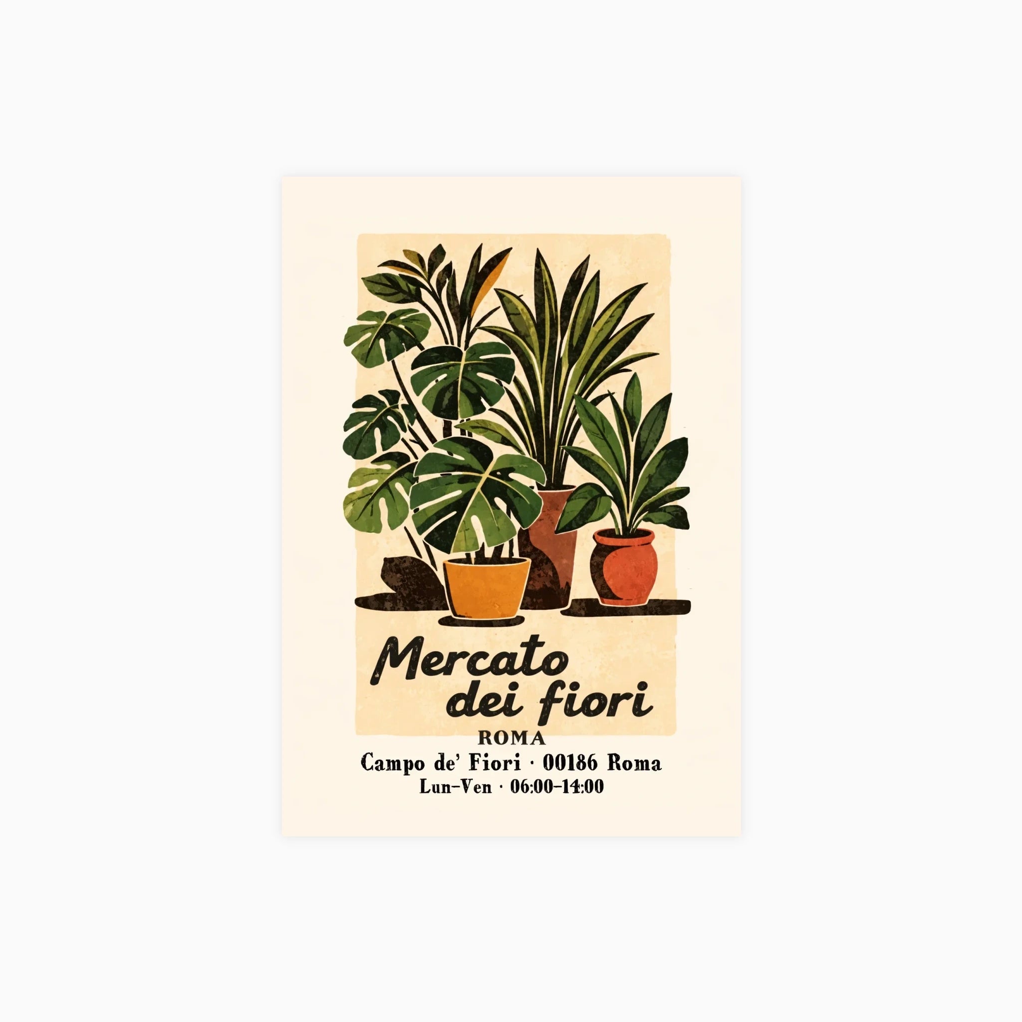 Rome Plant Market Poster