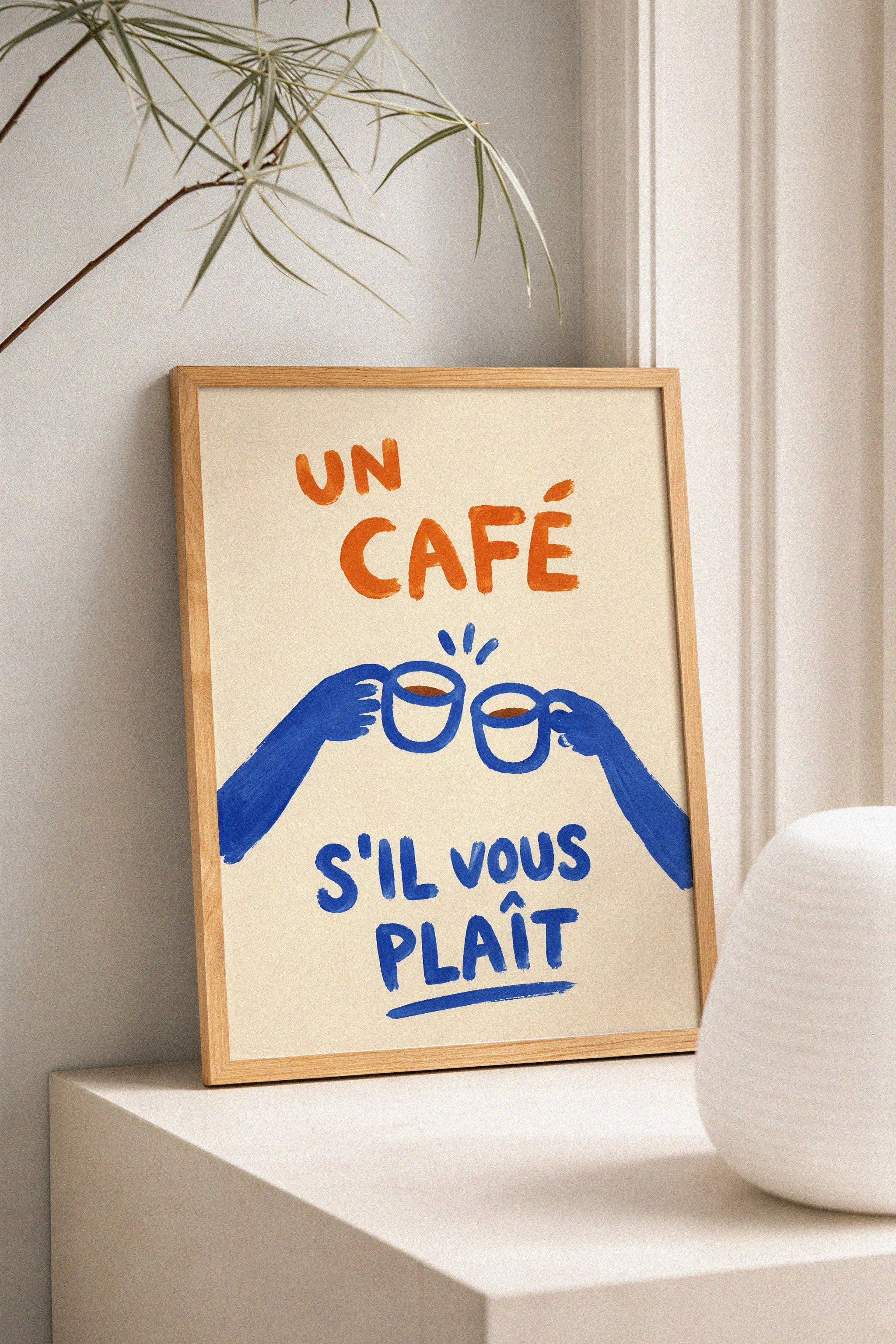 Un Café S’il Vous Plaît Poster