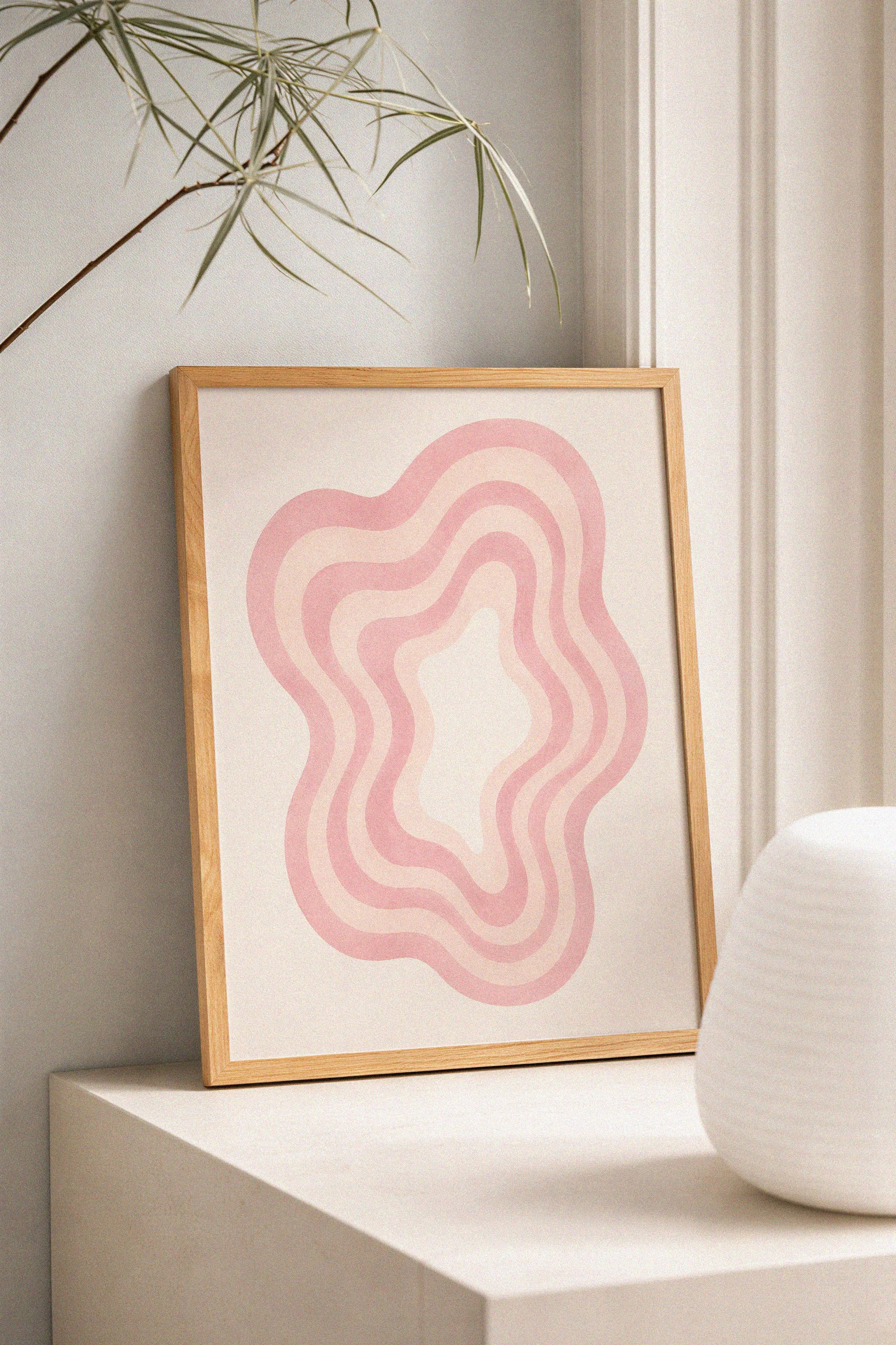 Pink Waves Poster