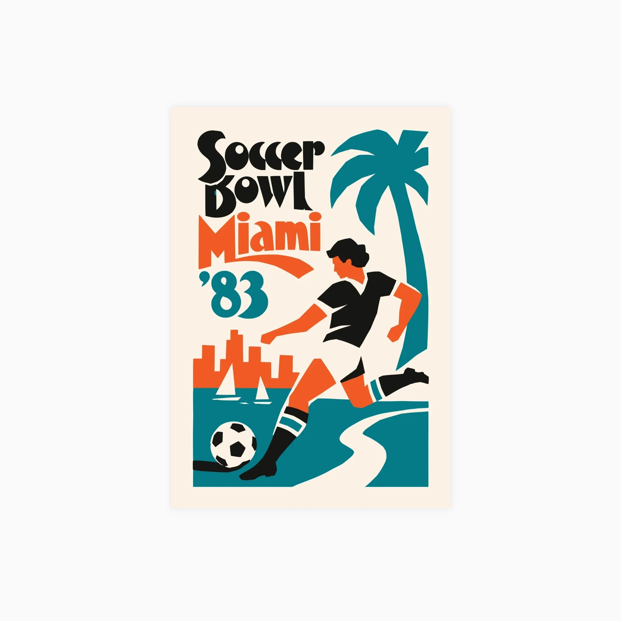 Miami Soccer Poster
