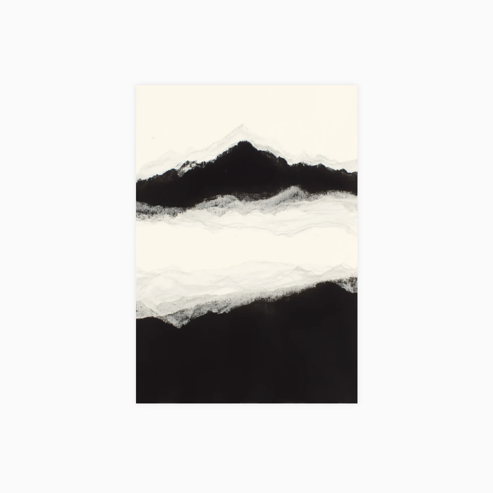 Mist Between Ridges Poster