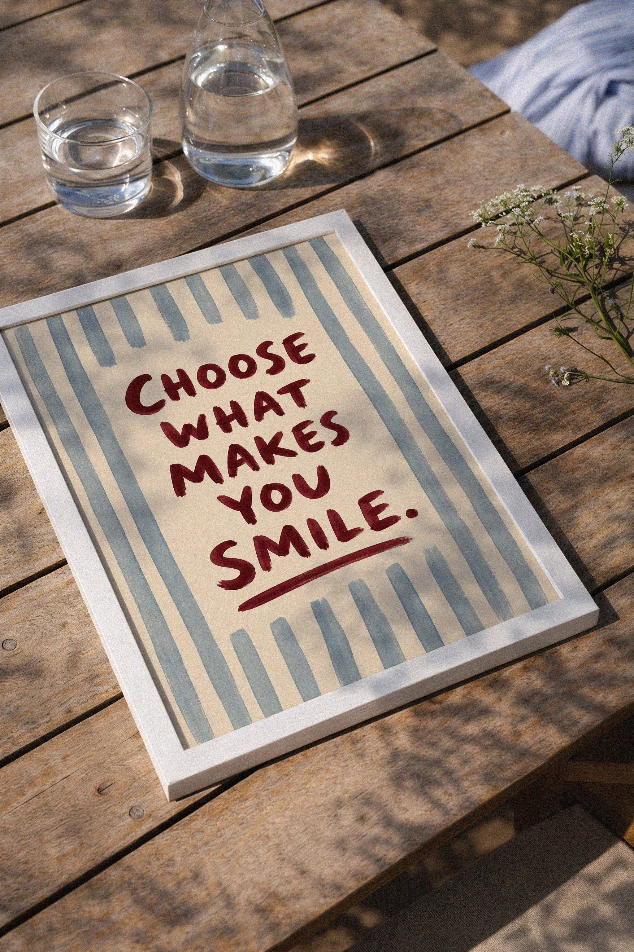 Choose Smile Poster