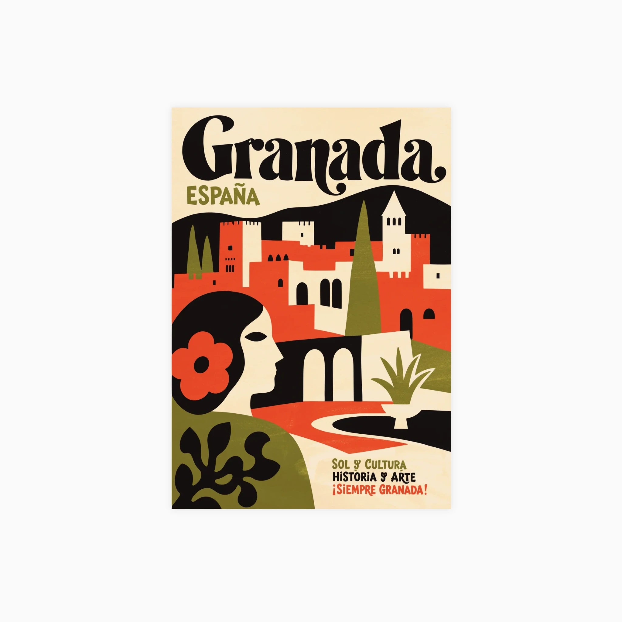 Granada Spain Travel Poster