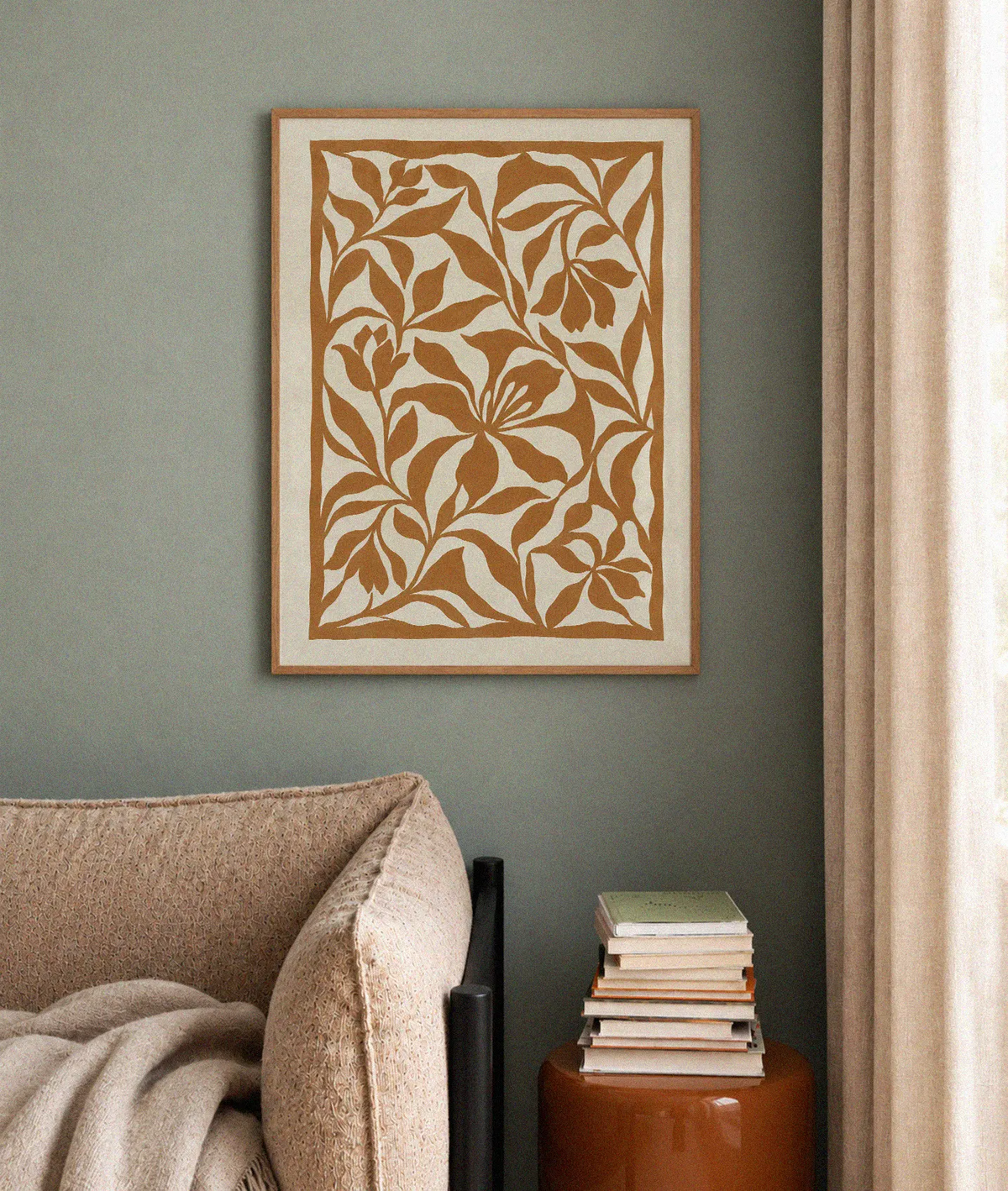 Sienna Botanica Poster
