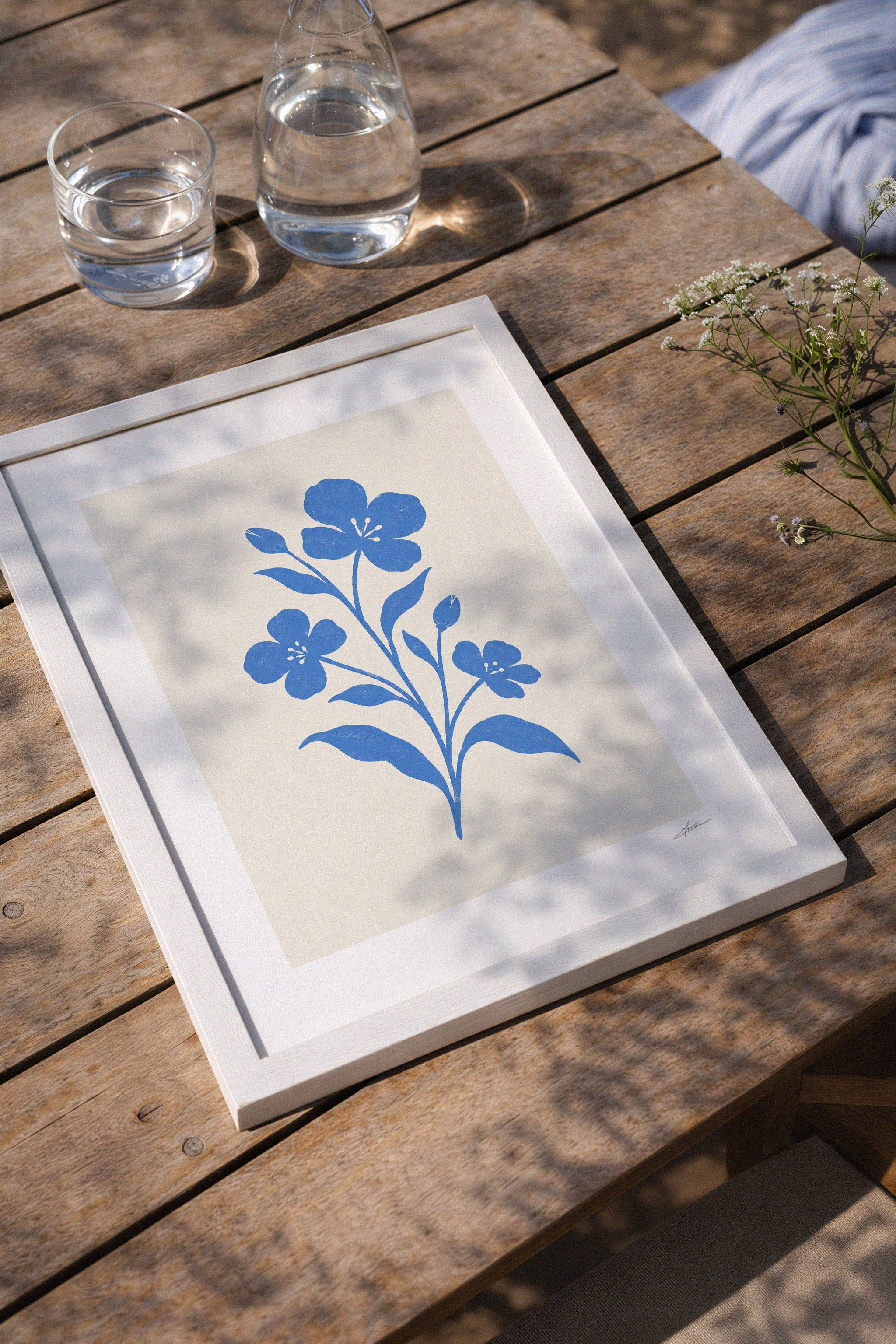 Blue Bloom Poster