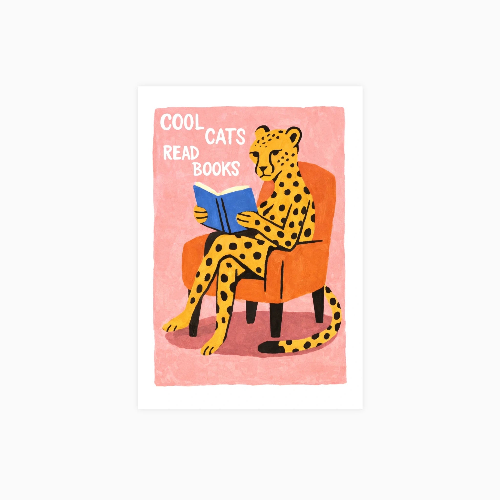 Cool Cats Read Books Poster