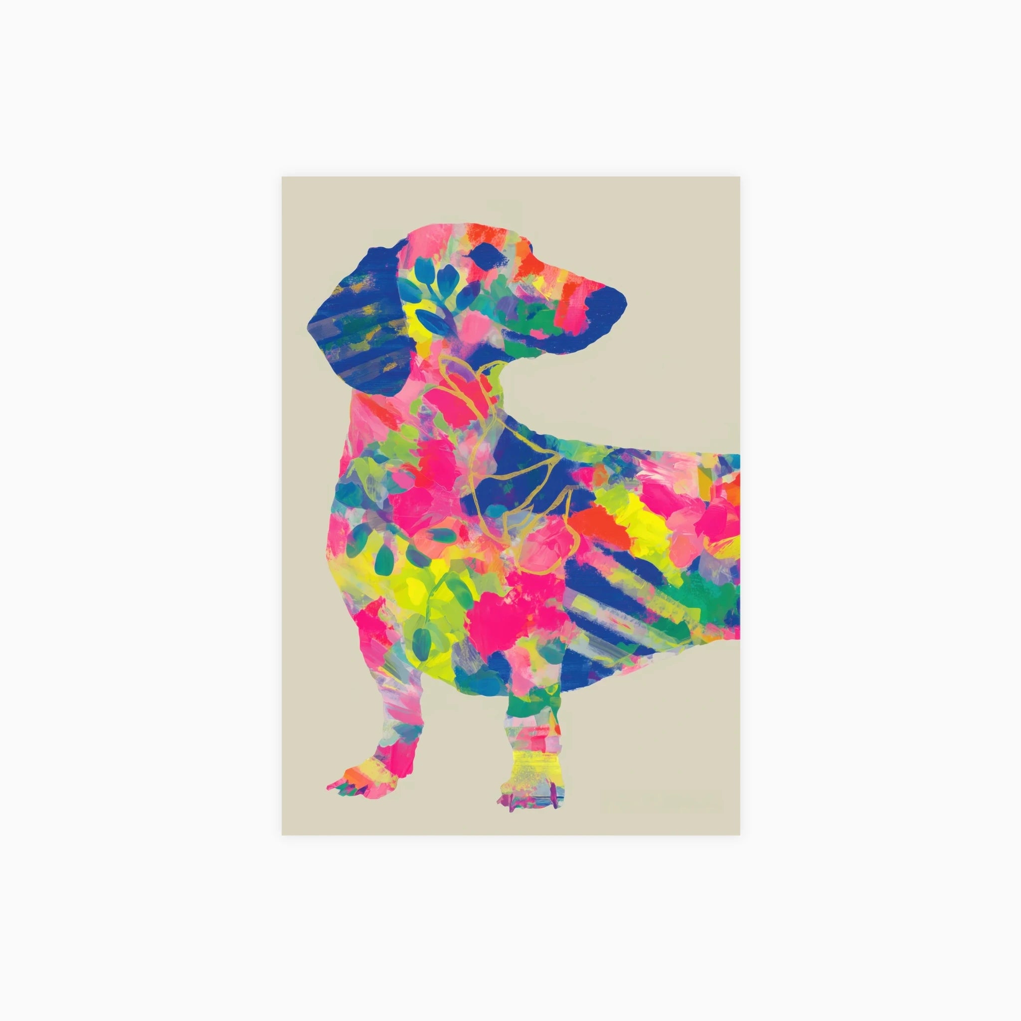 Colorful Dachshund Poster