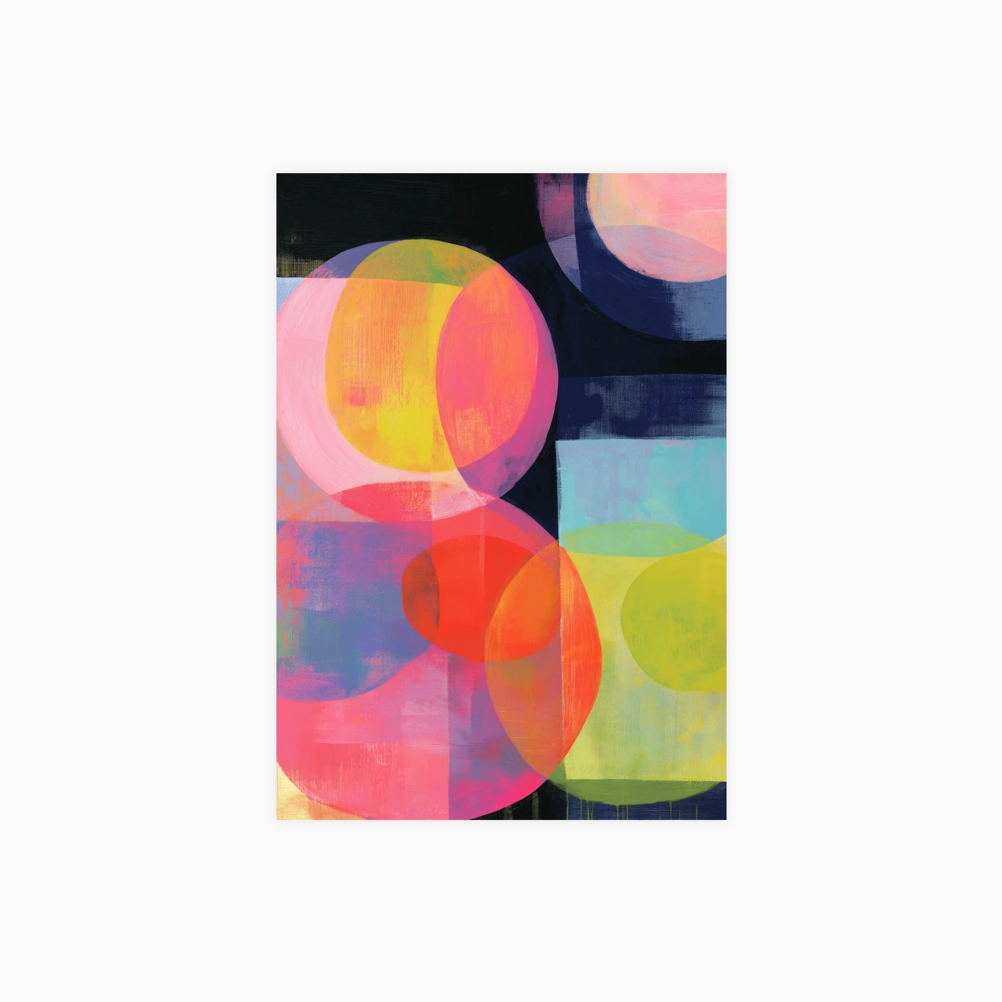 Overlapping Circles I Poster
