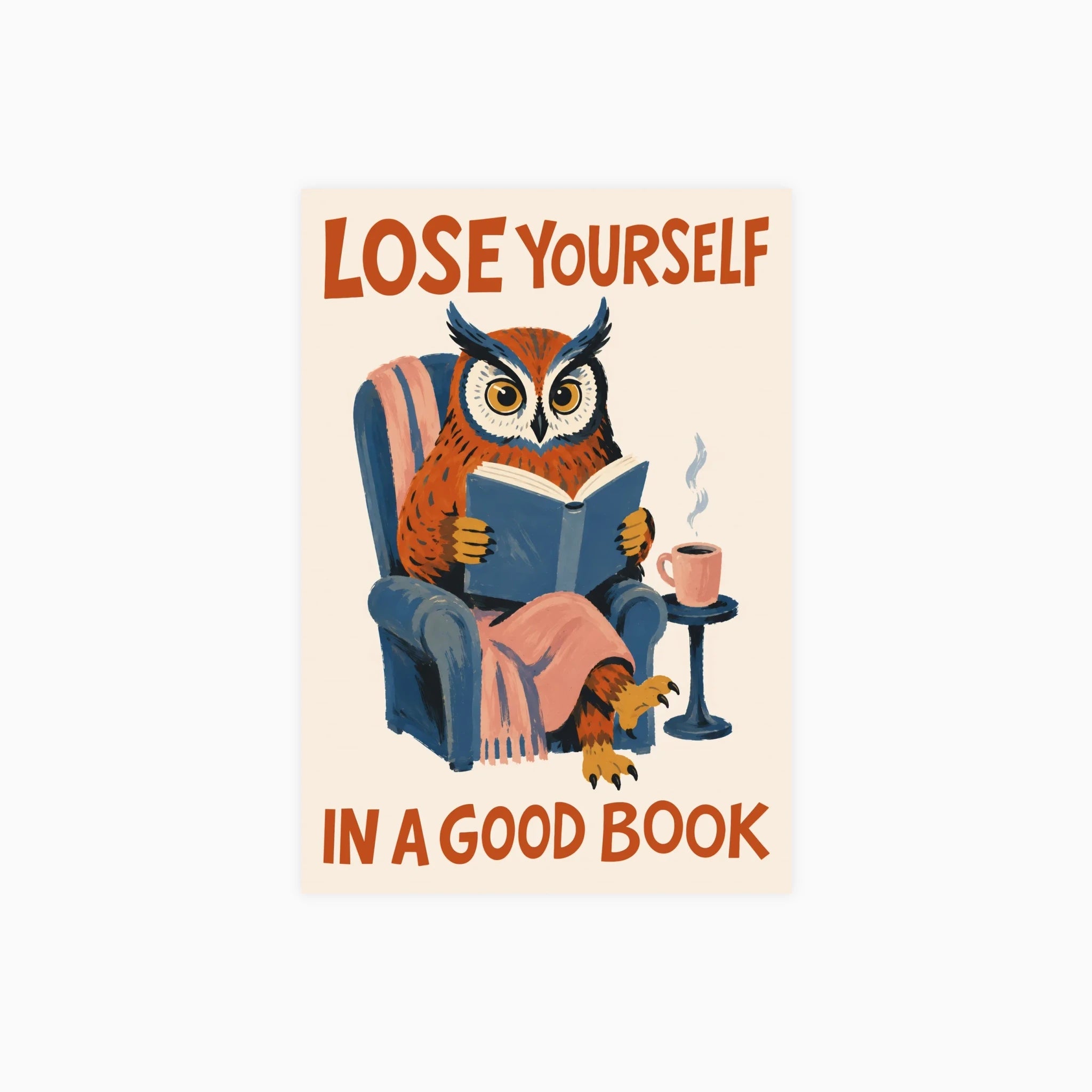 Reading Owl Poster