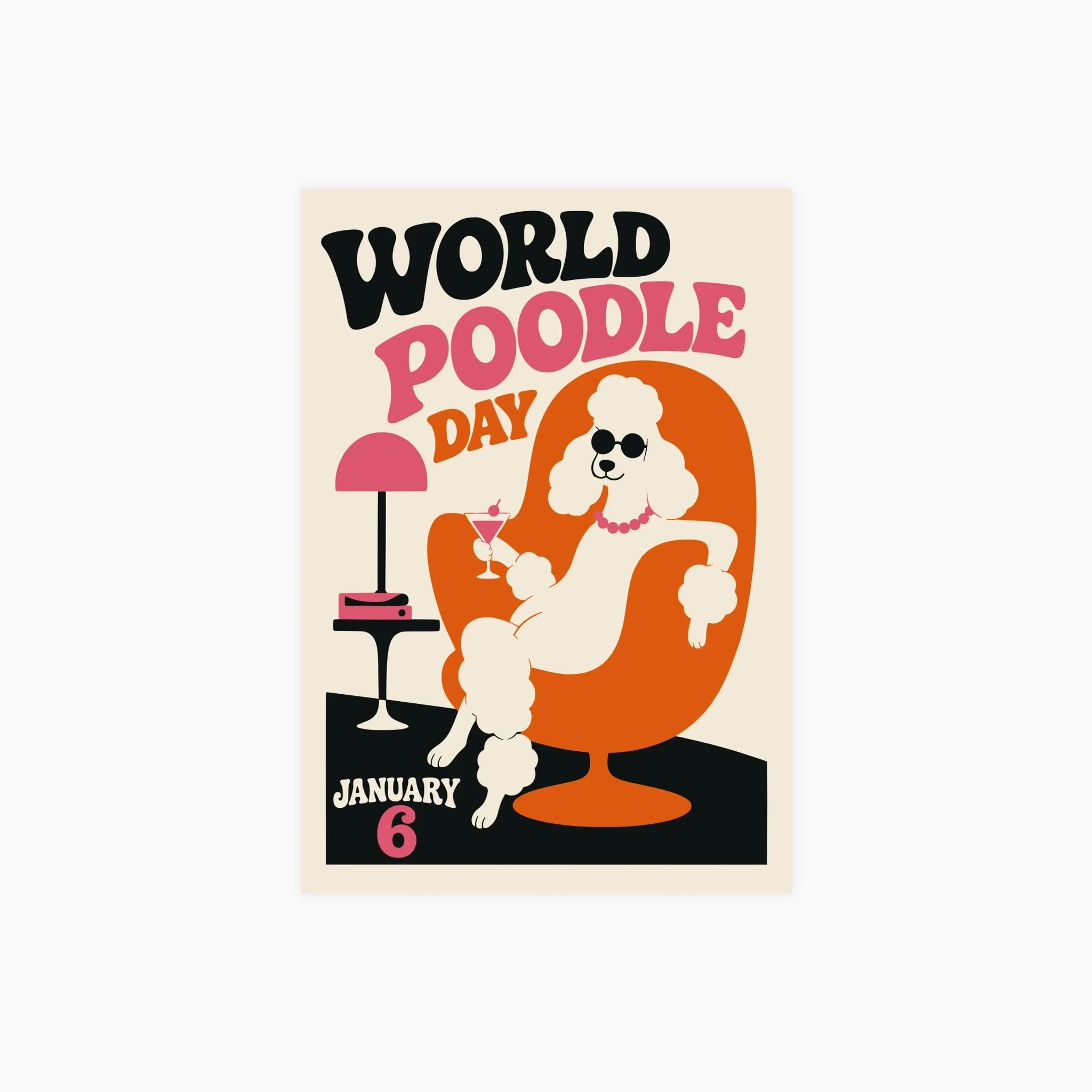 Poodle Pop Art Poster