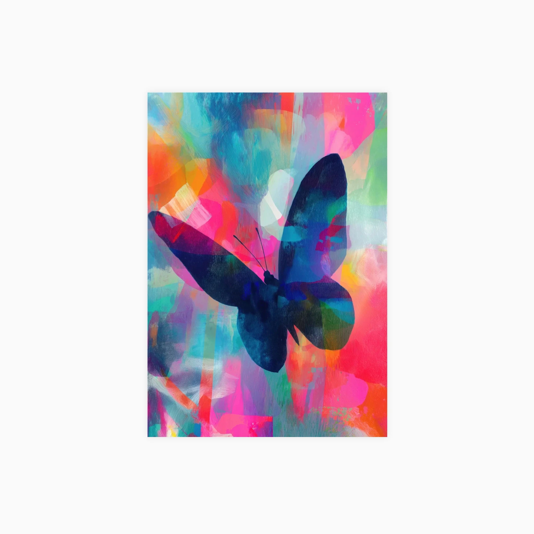 Butterfly in Color Storm Poster