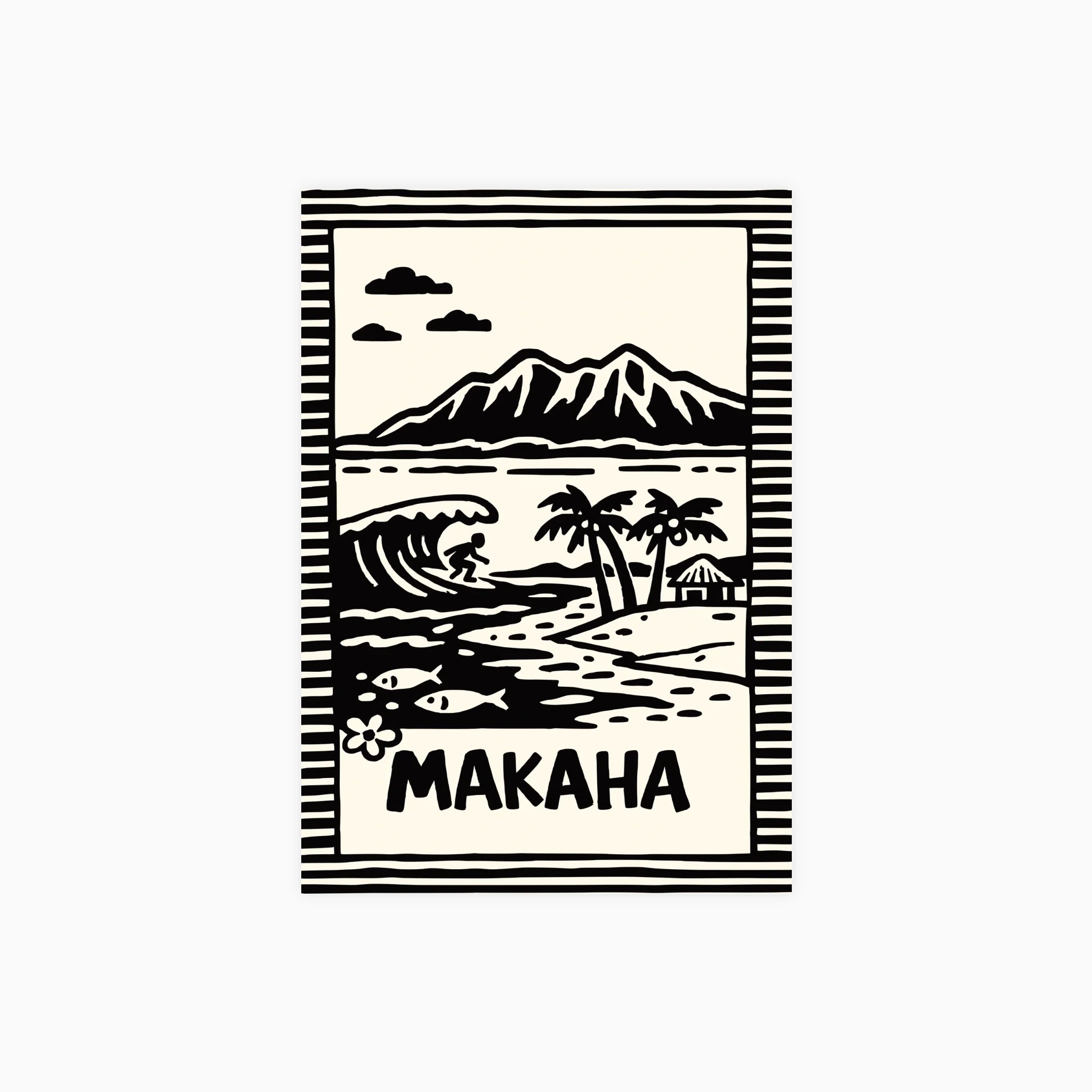 Makaha Surf Beach Poster