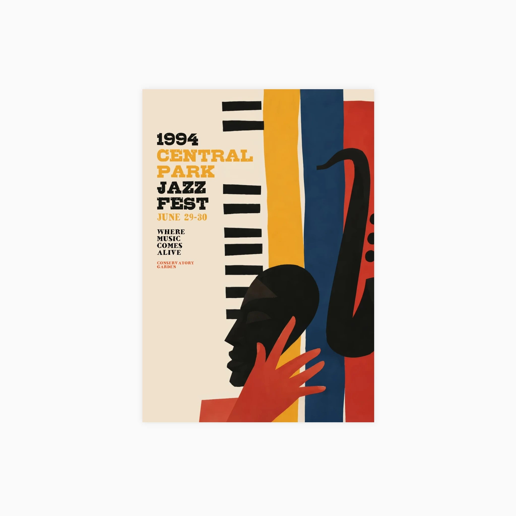 Central Park Jazz No3 Poster