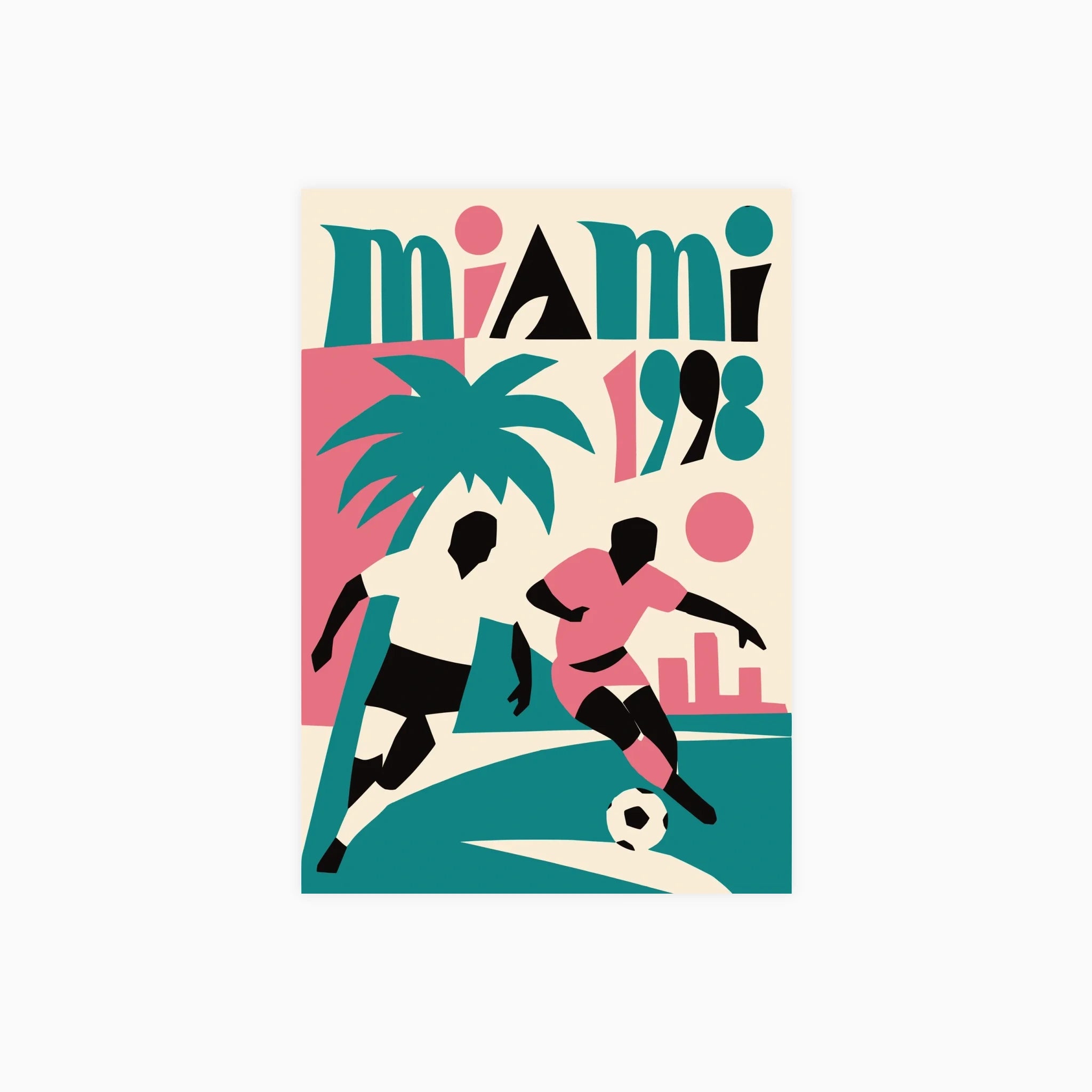 Miami Soccer No.2 Poster
