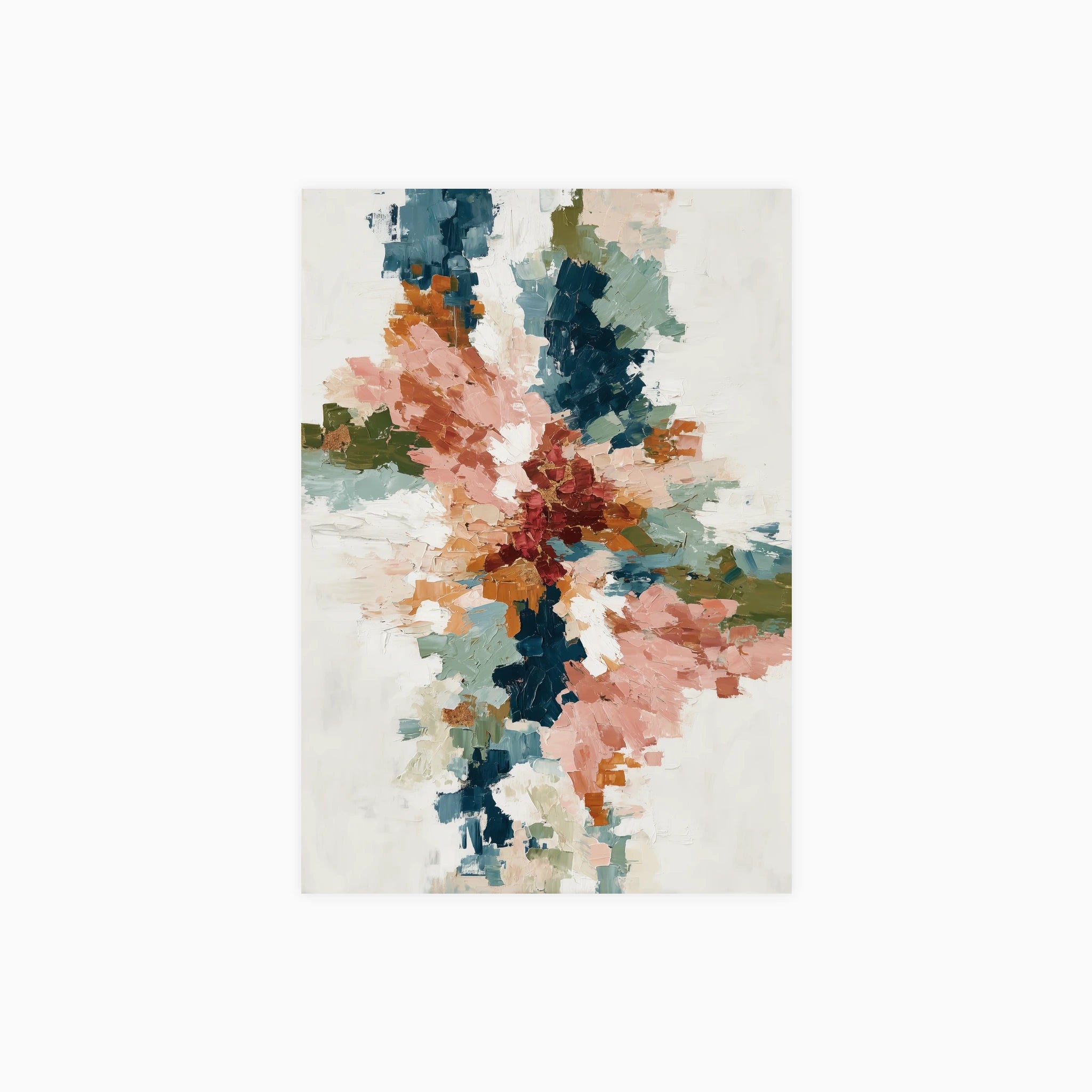 Impasto Burst I Poster