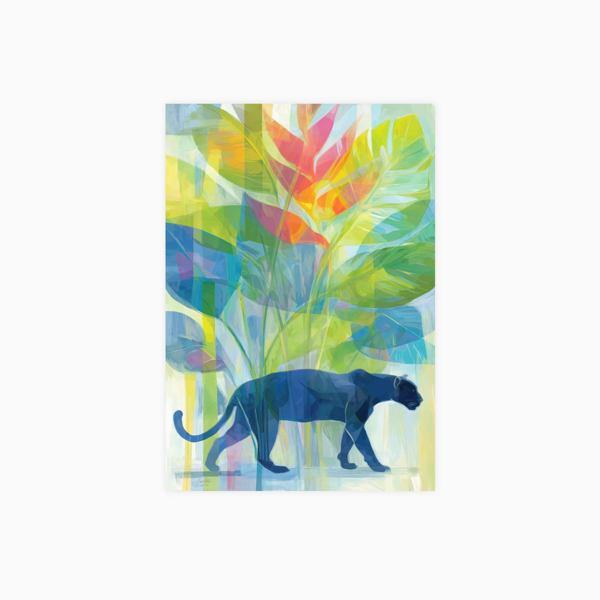 Jungle Panther in Tropical Light Poster