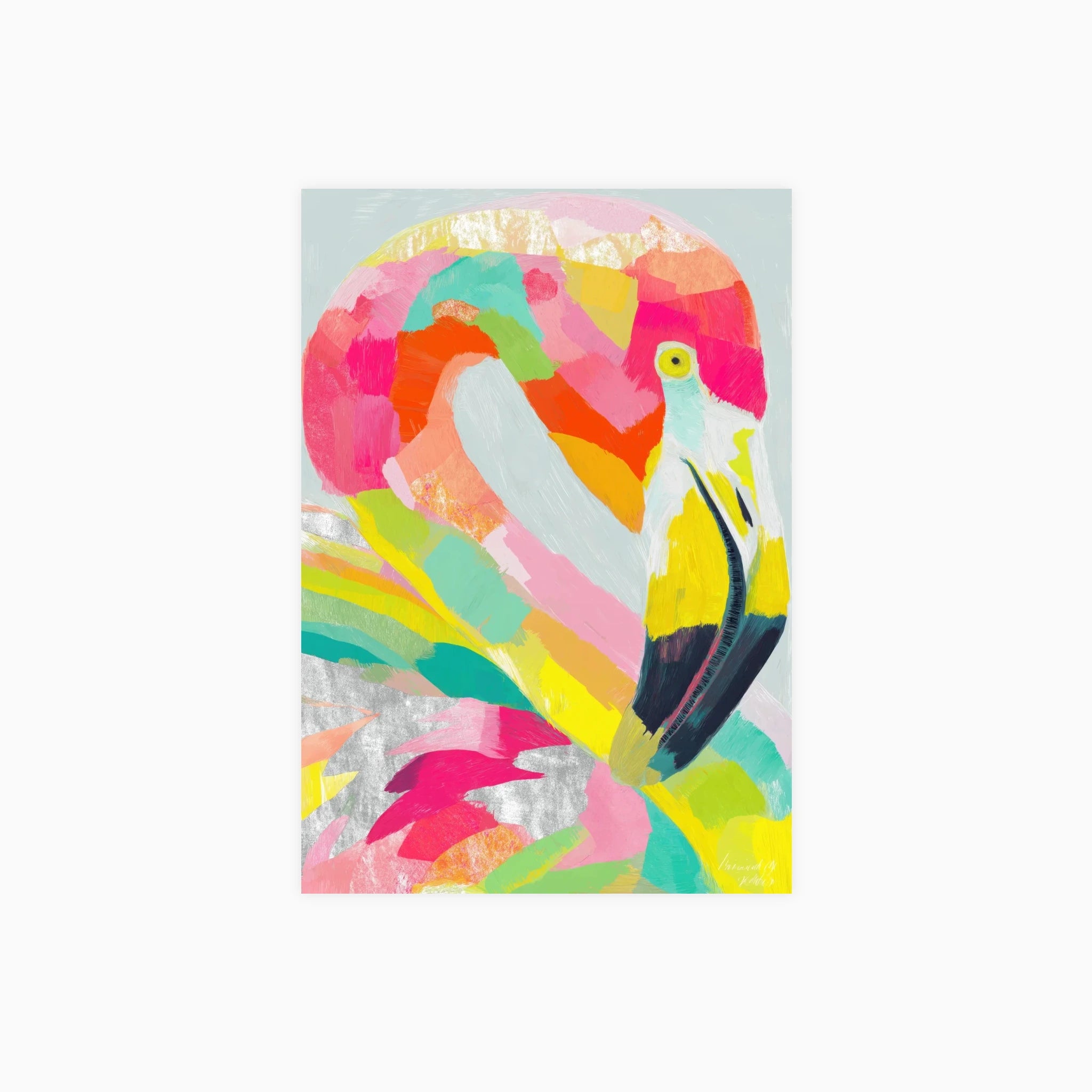 Flamingo in Full Spectrum Poster