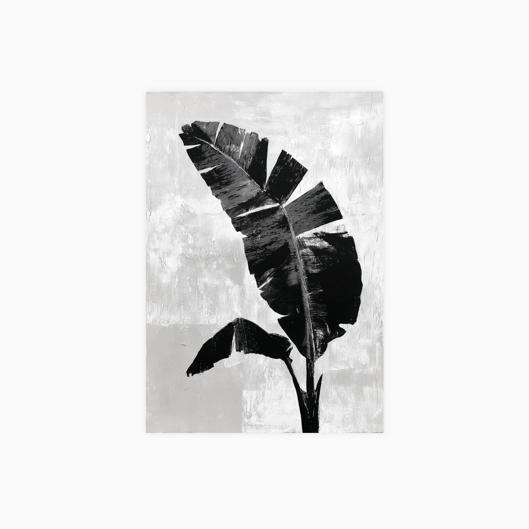Banana Leaf Silhouette II Poster