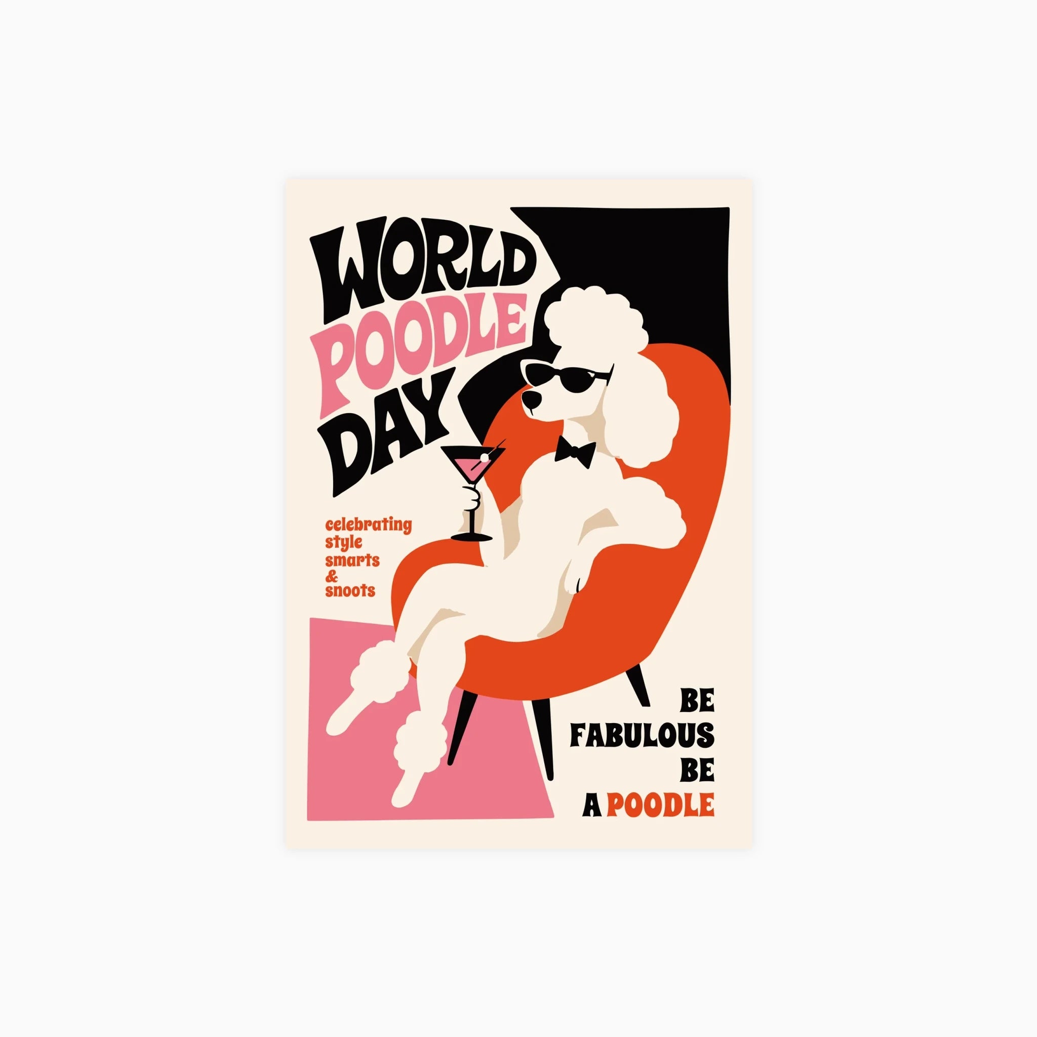 Poodle Fashion Poster
