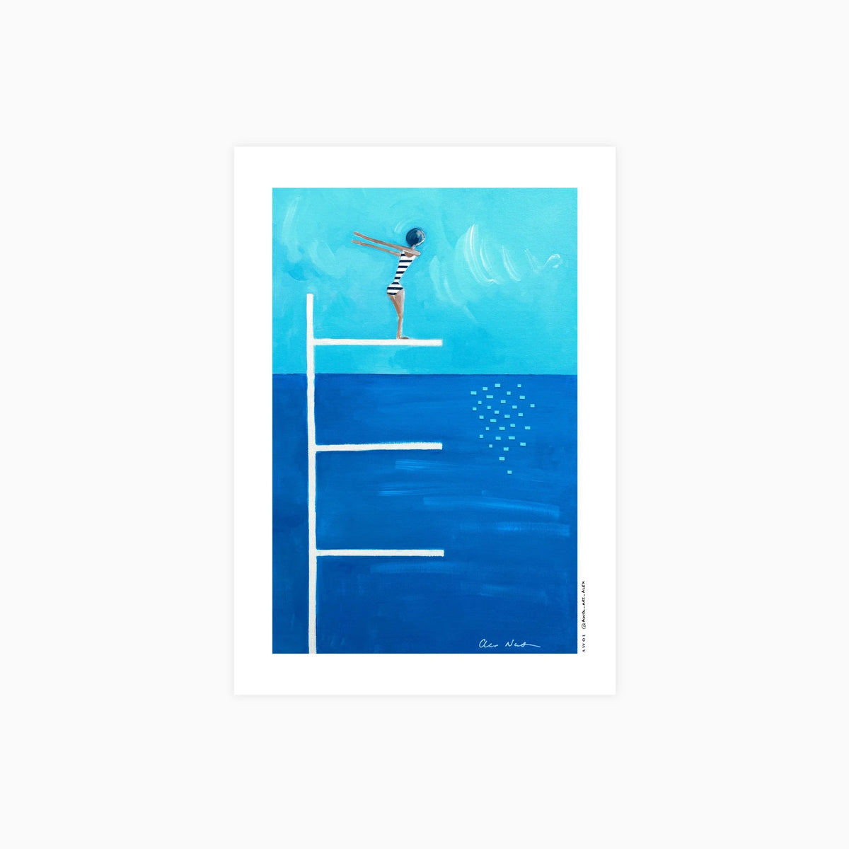 Taking the Plunge – French Riviera Poster