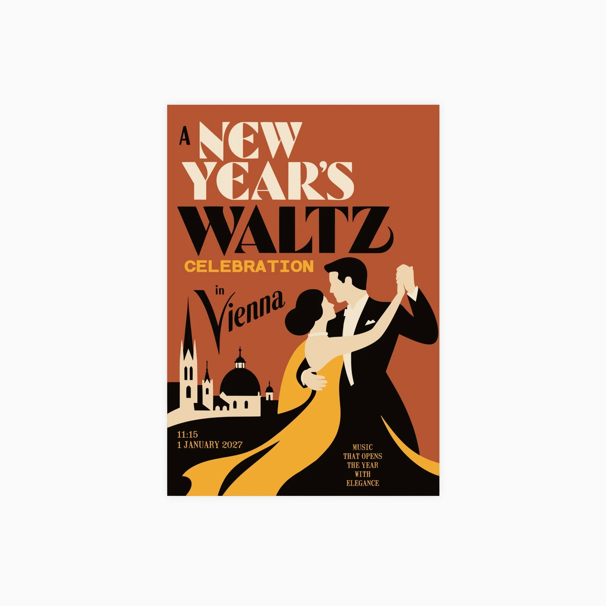 Vienna New Year Waltz No2 Poster