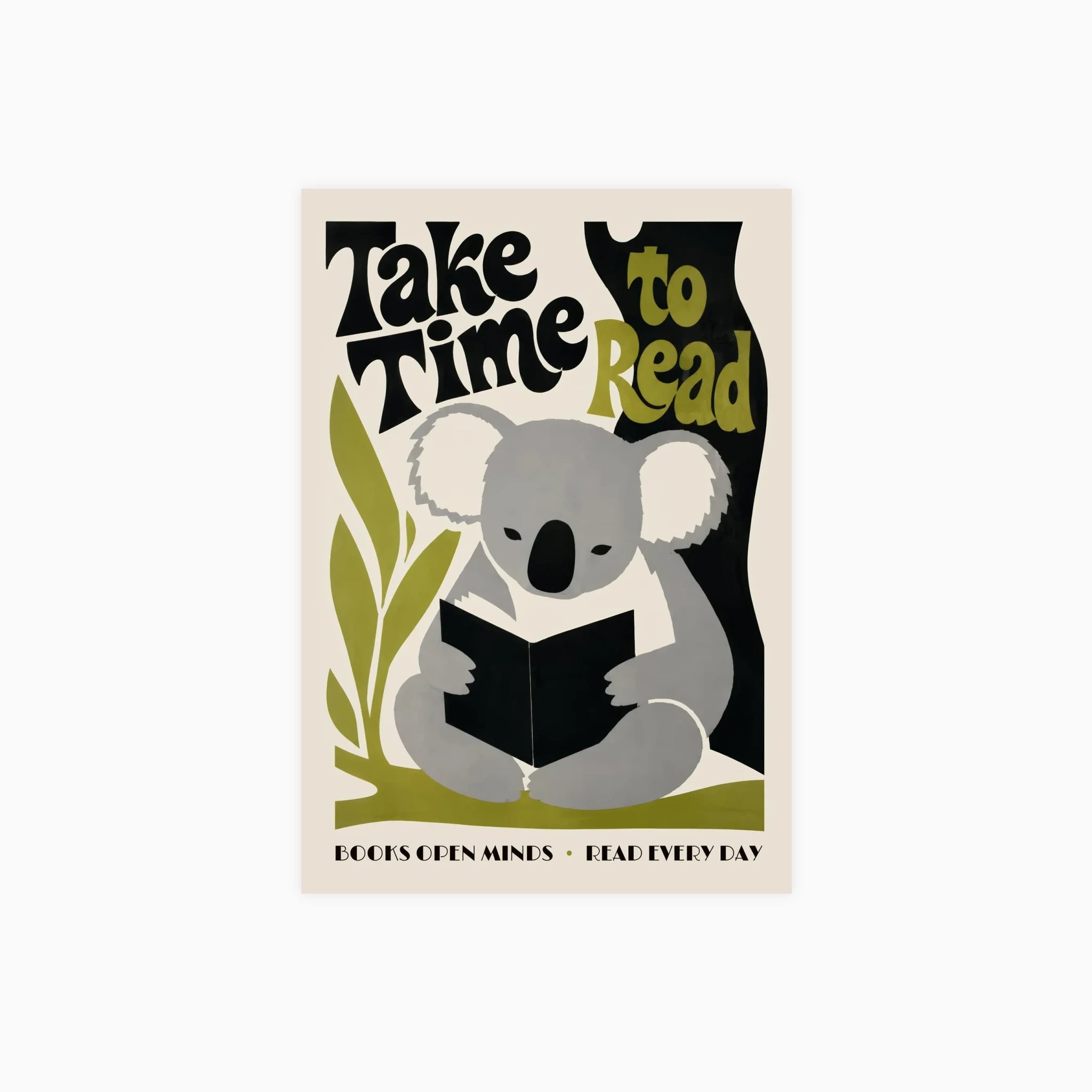 Koala Reading Poster