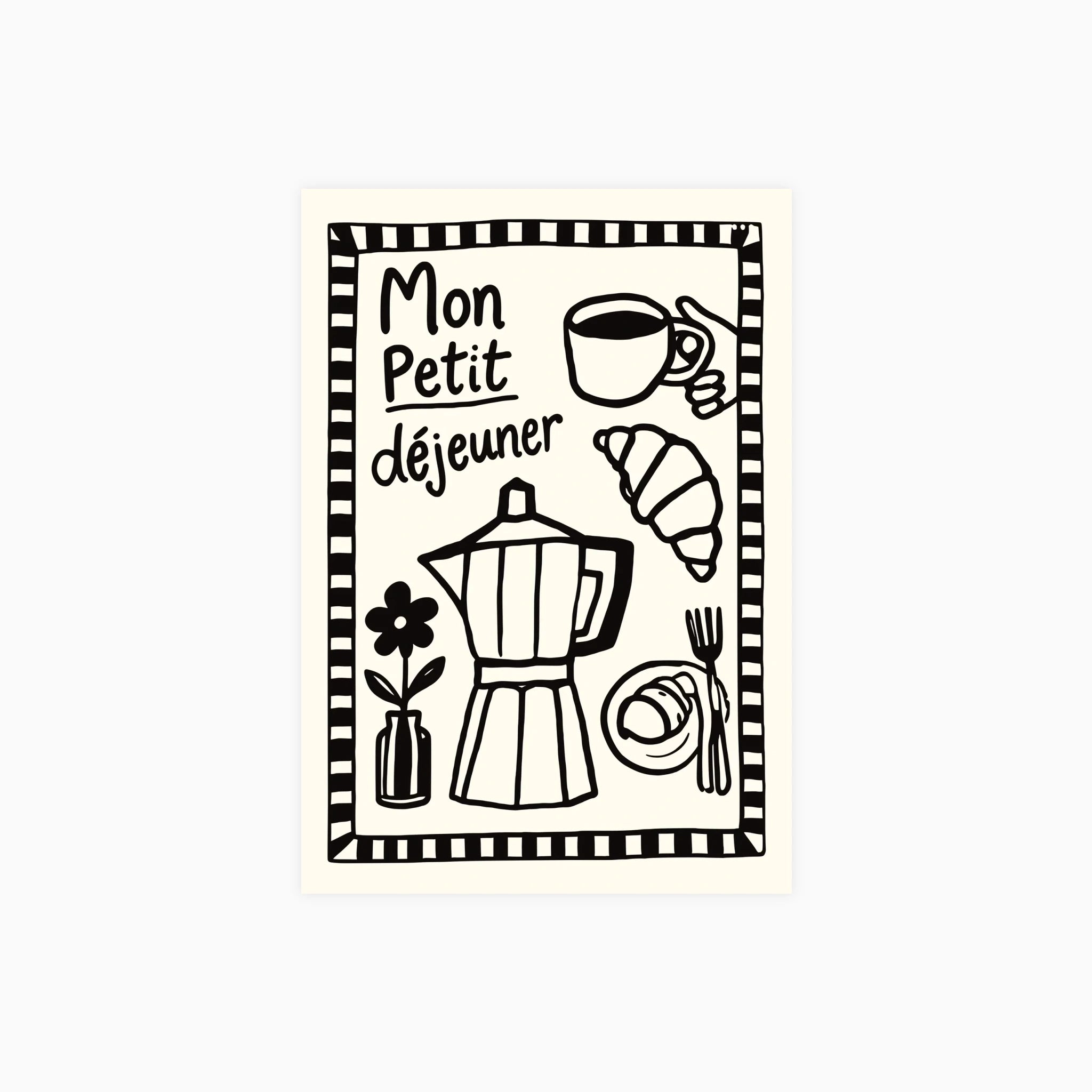 French Breakfast Poster