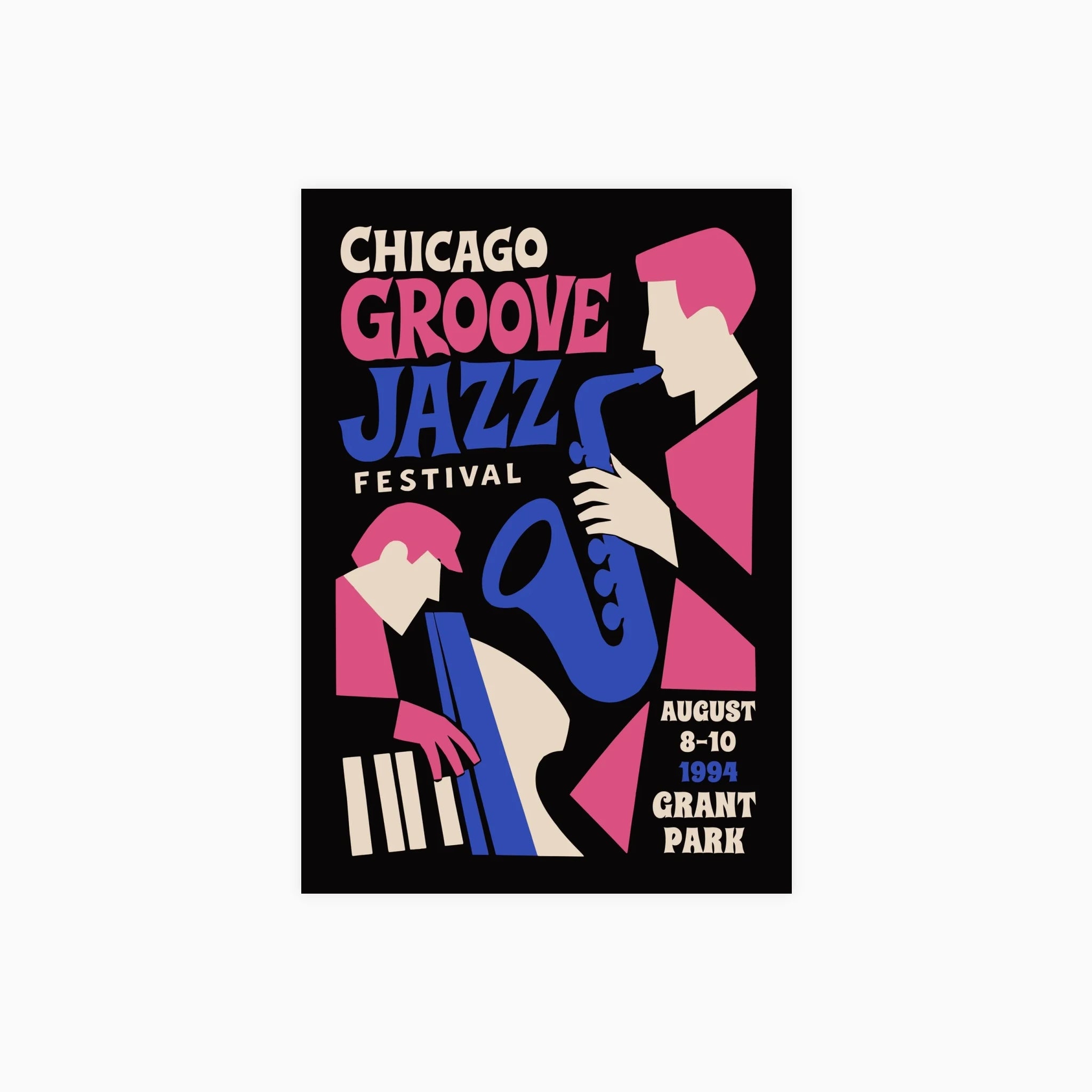 Chicago Groove Jazz Poster