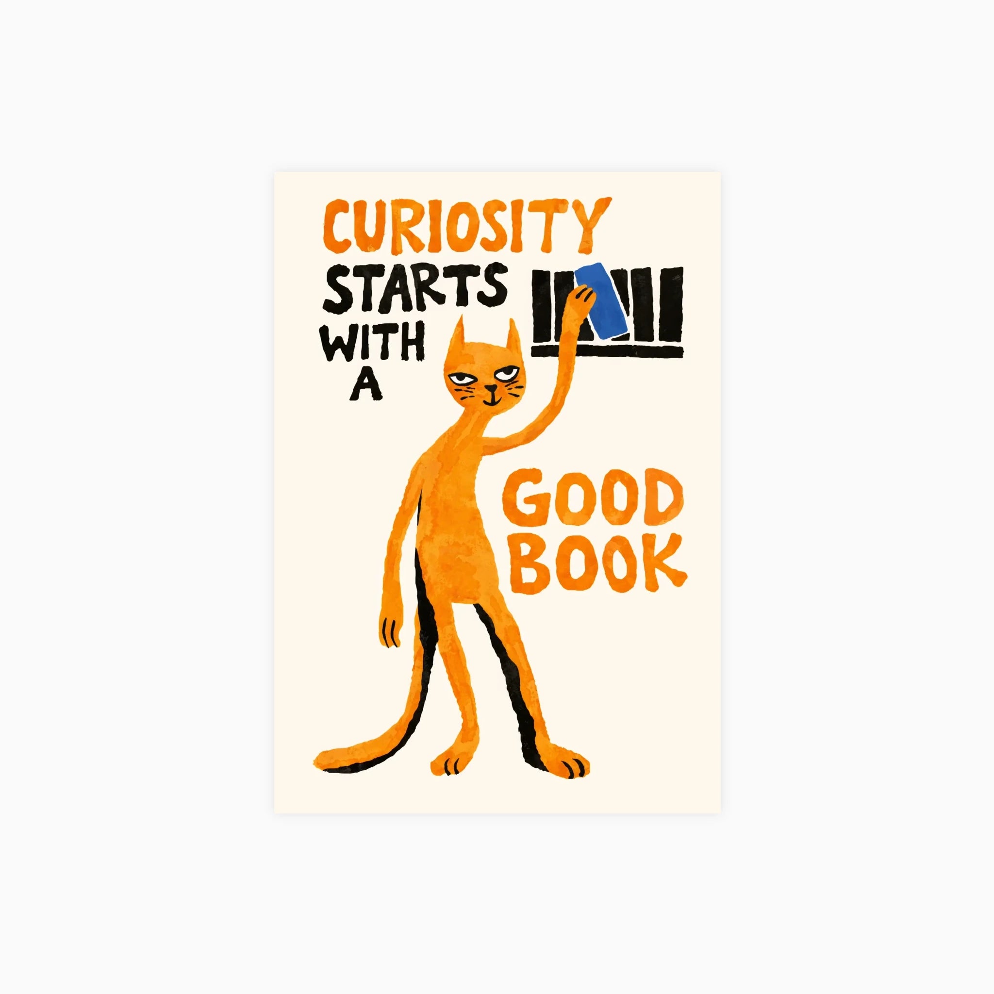 Curious Cat Book Poster