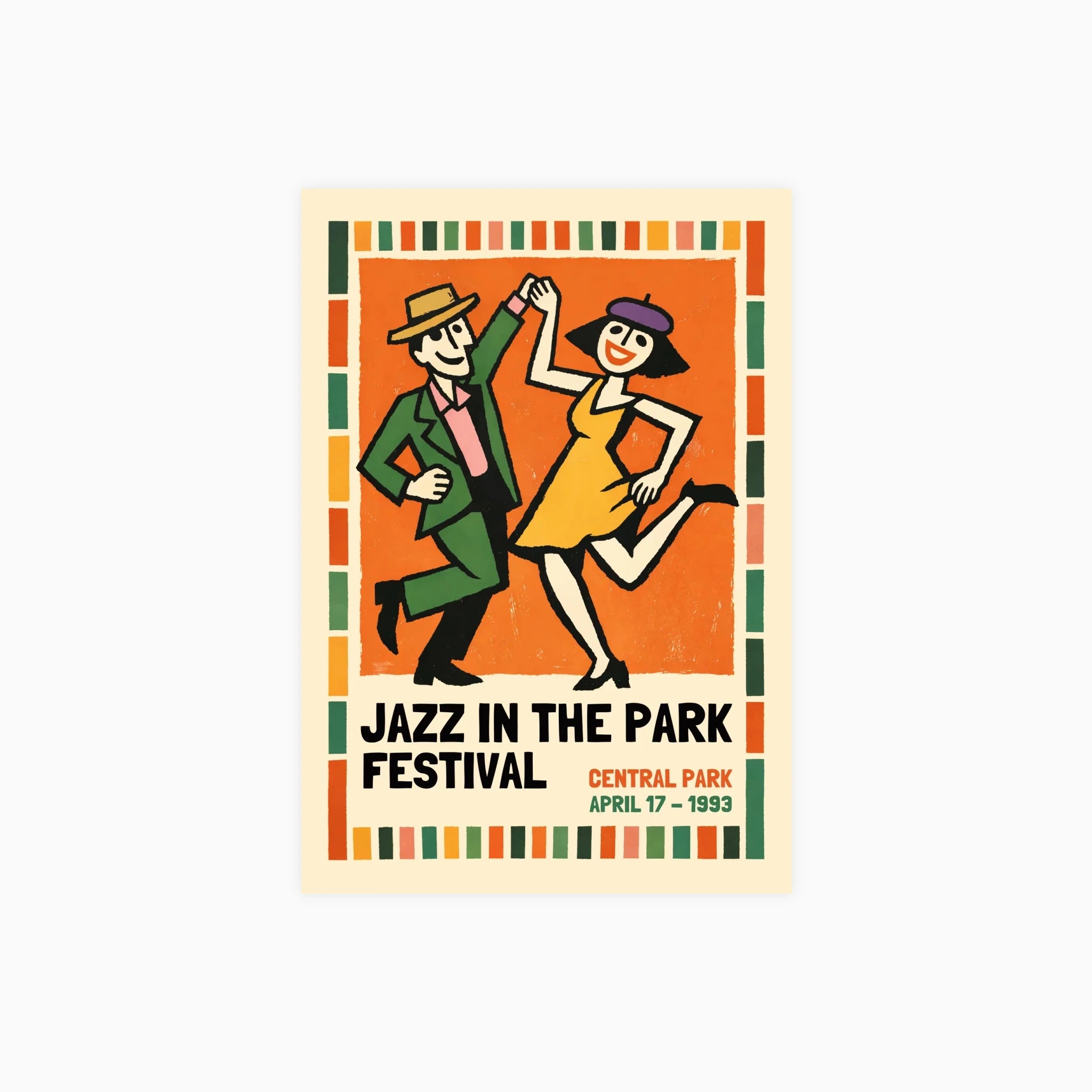 Central Park Jazz Poster