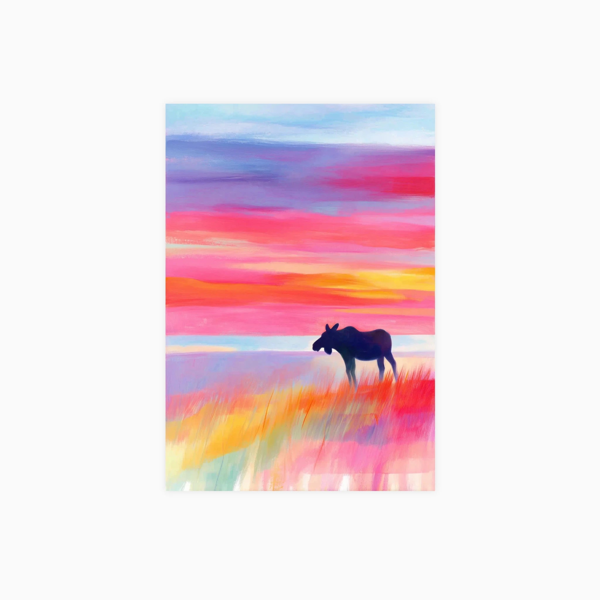 Moose at the Edge of Light Poster