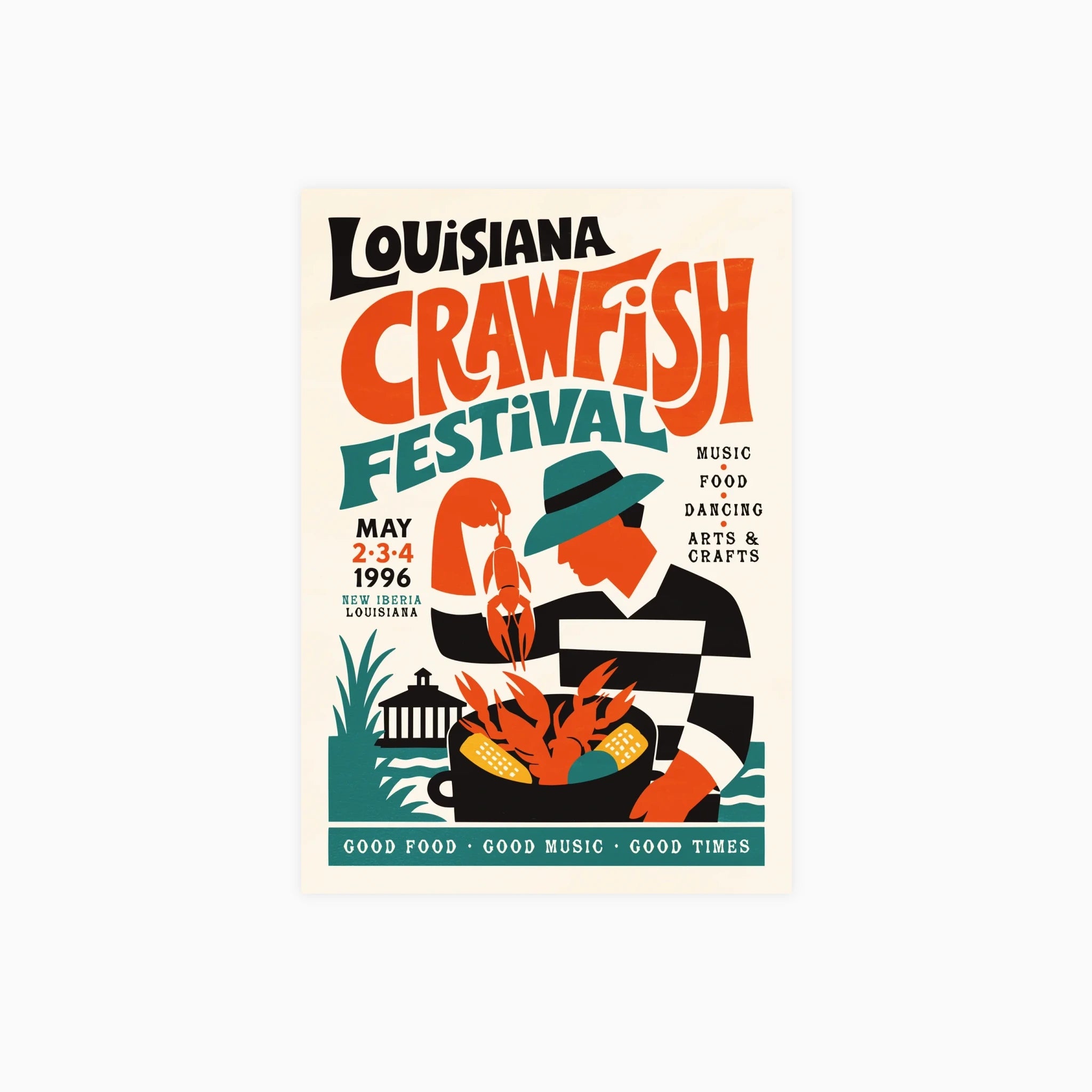 Louisiana Crawfish Poster