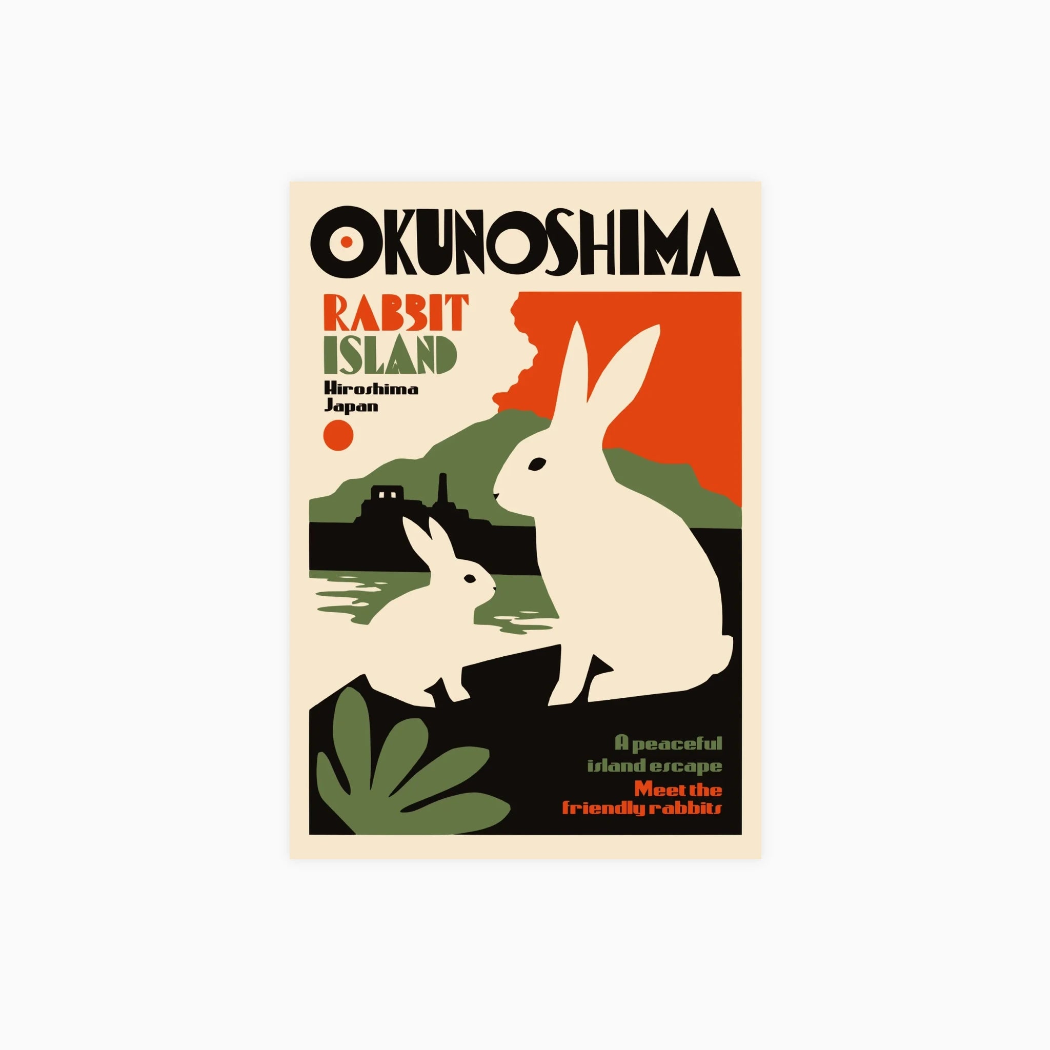 Okunoshima Rabbit Island Poster