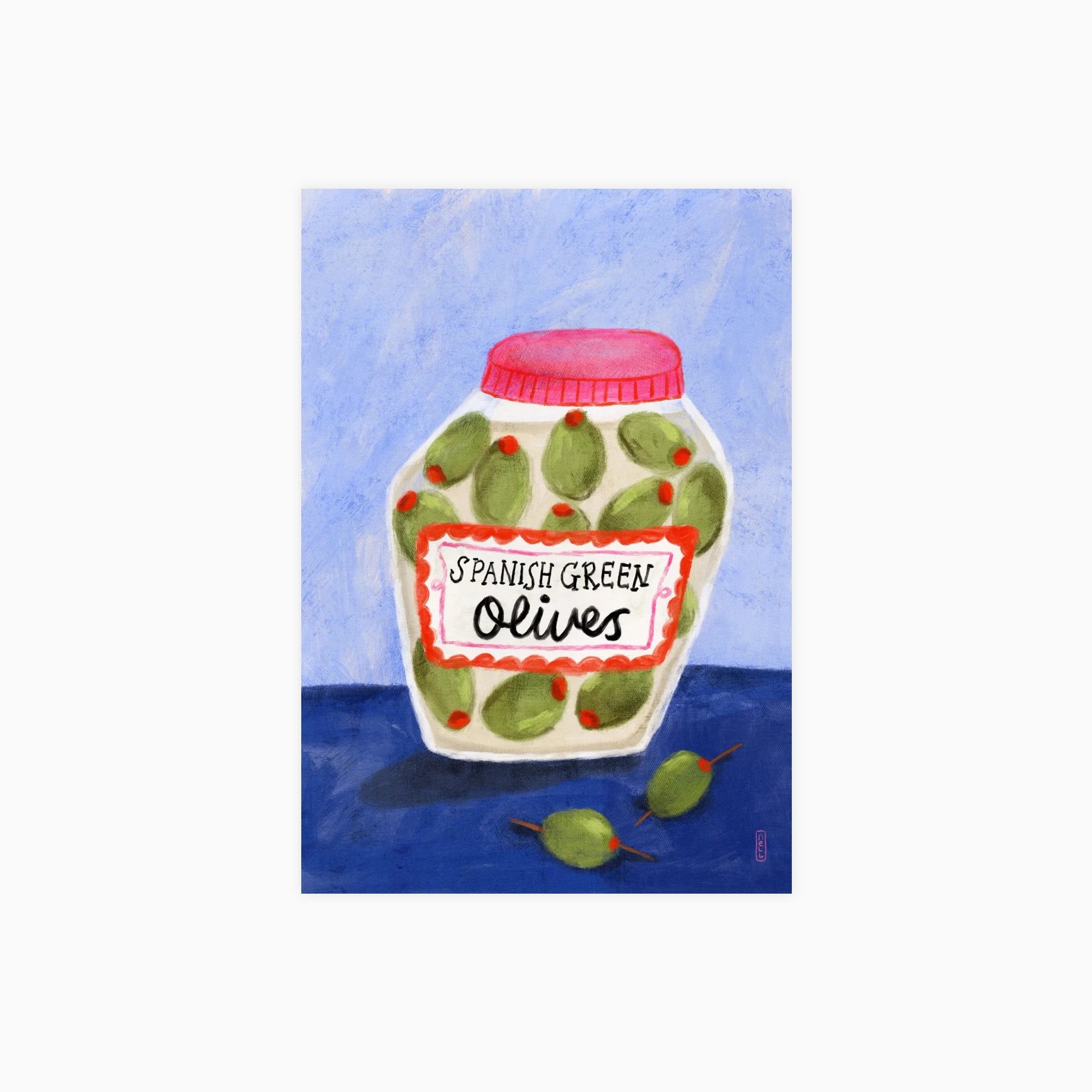 A Jar of Green Olives Poster