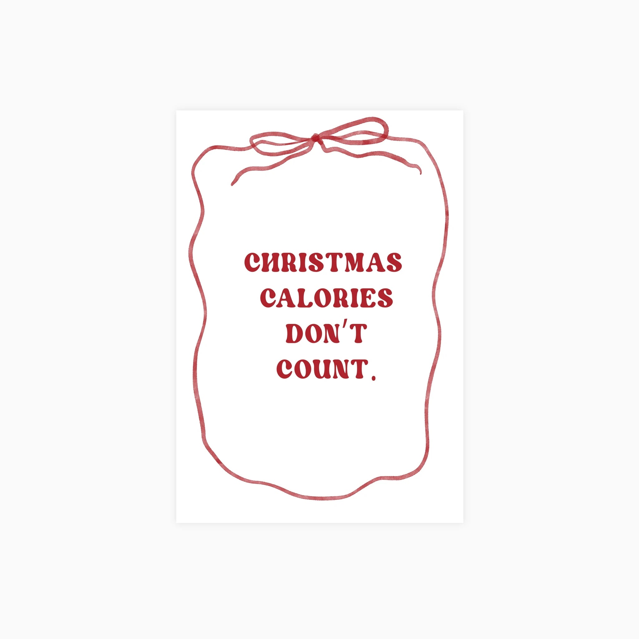 Christmas Calories Poster