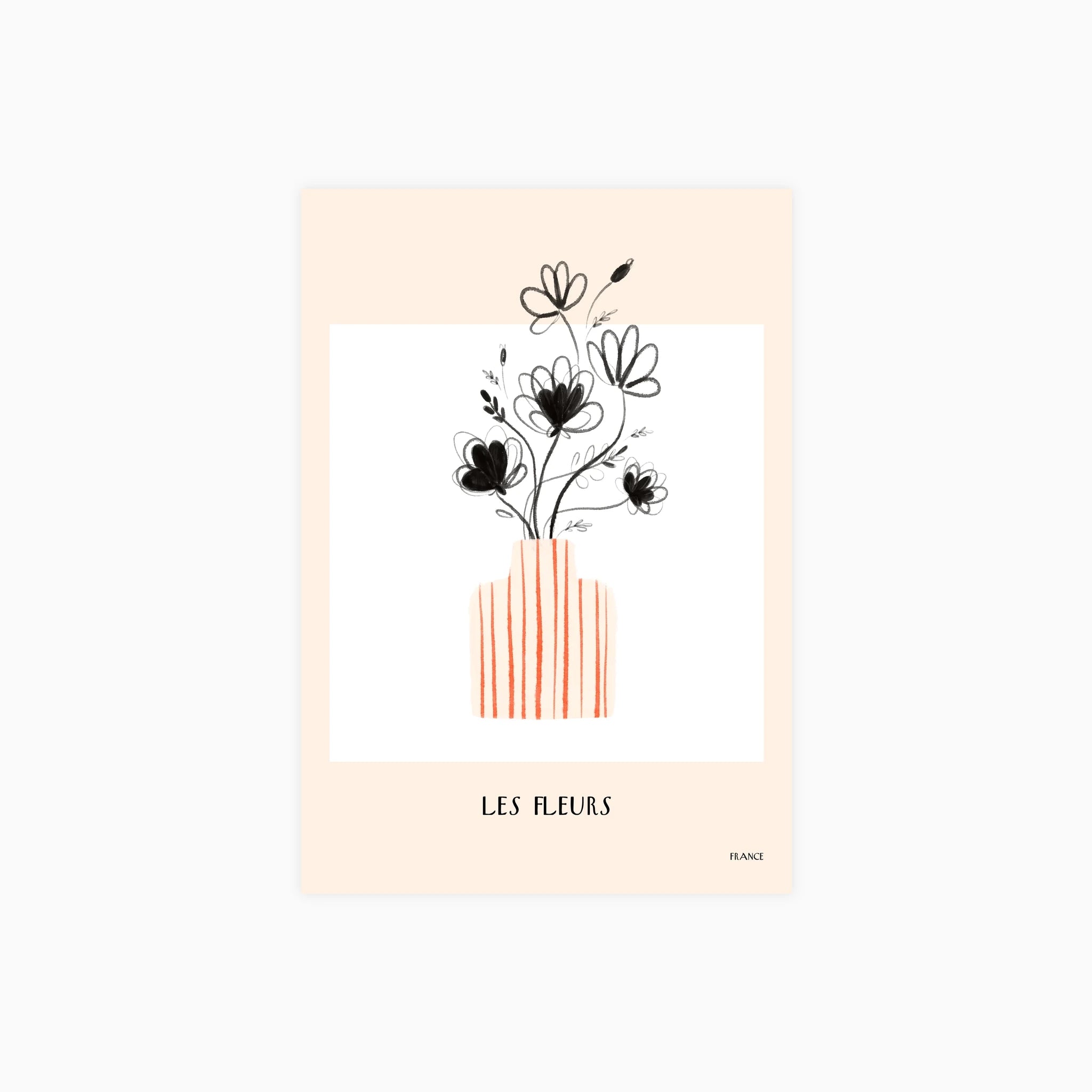 Les Fleurs France Poster