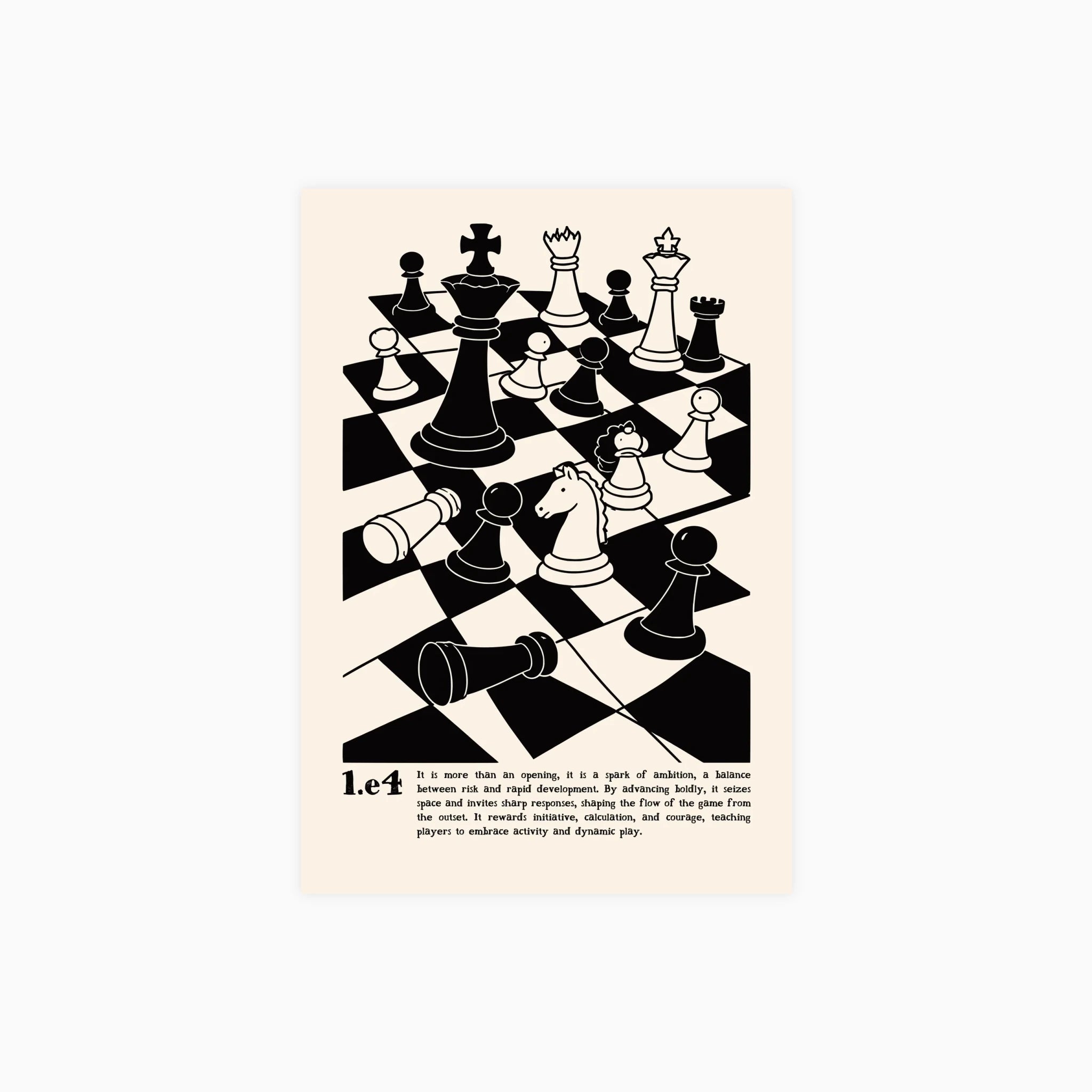 Classic Chess Opening Poster