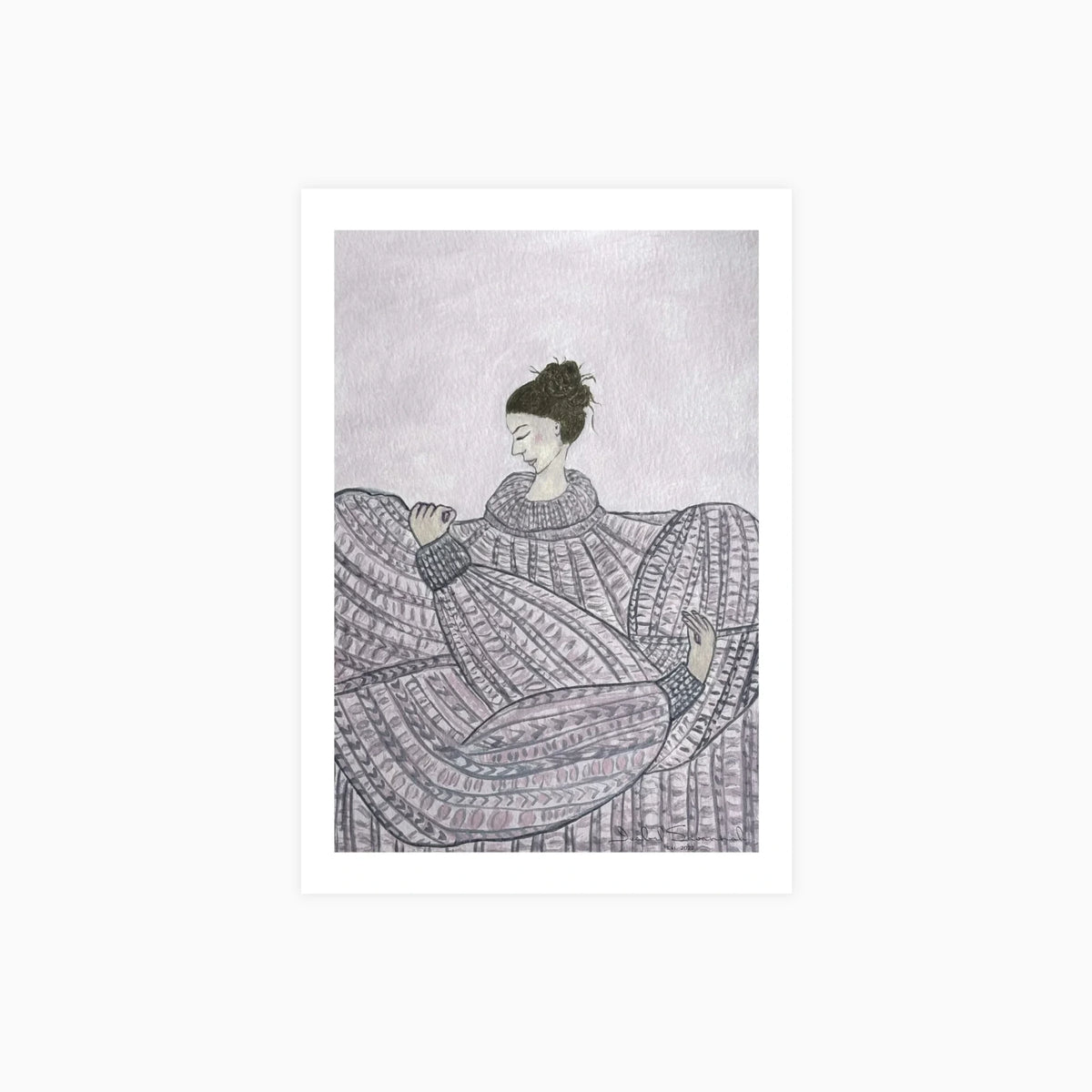 Proud of my knitted sweater Poster