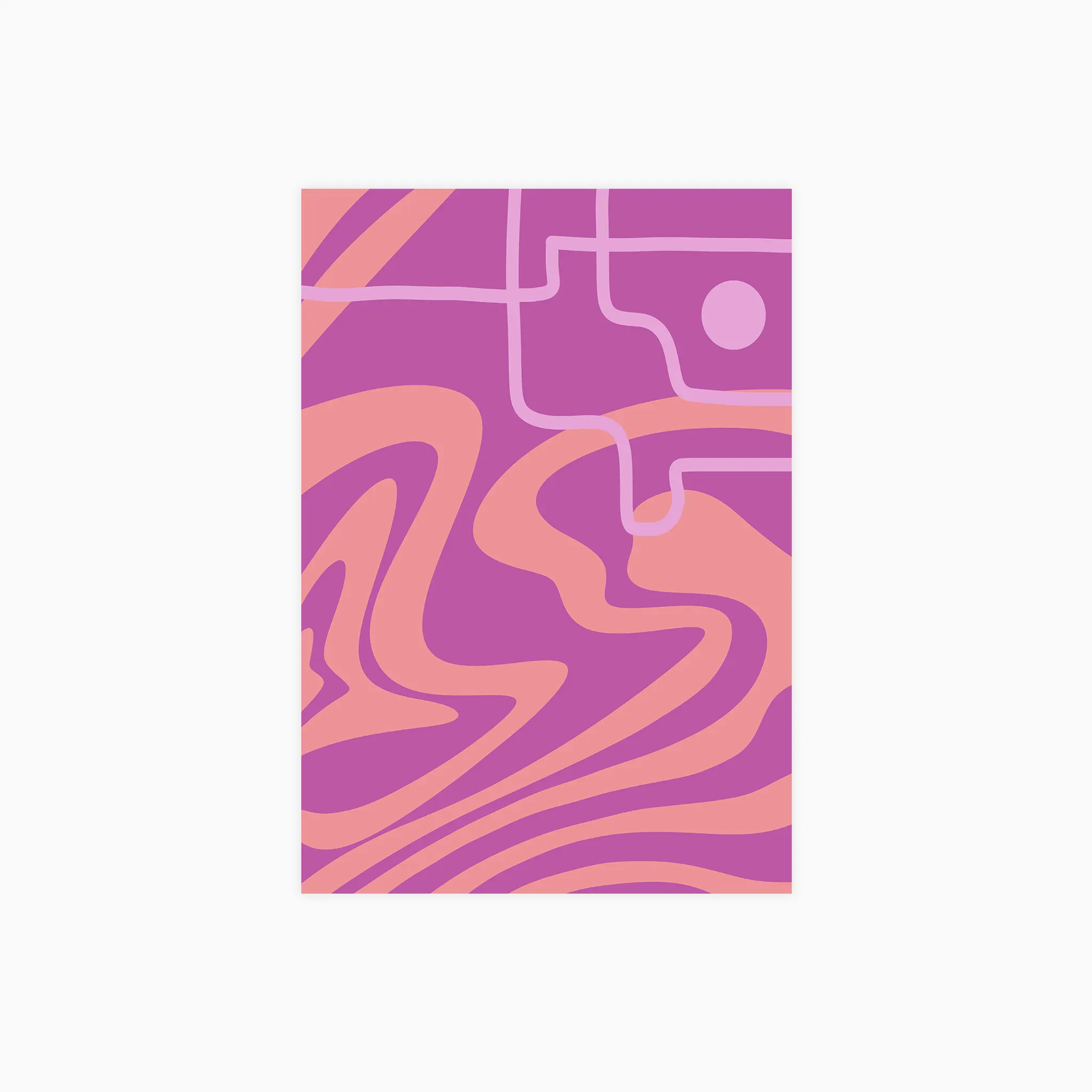 Steep Wave Line Plakat