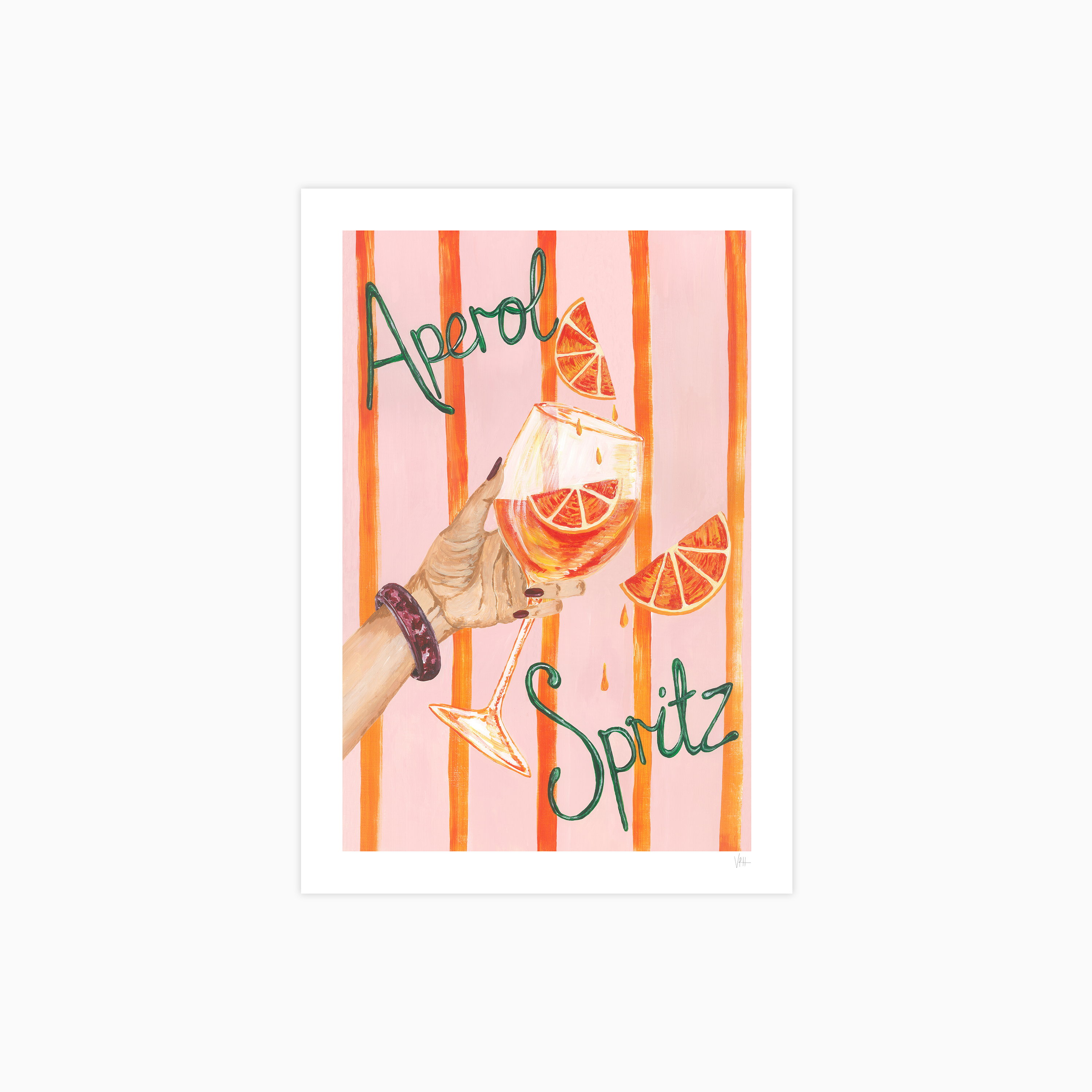 Aperol Spritz Cocktail Poster