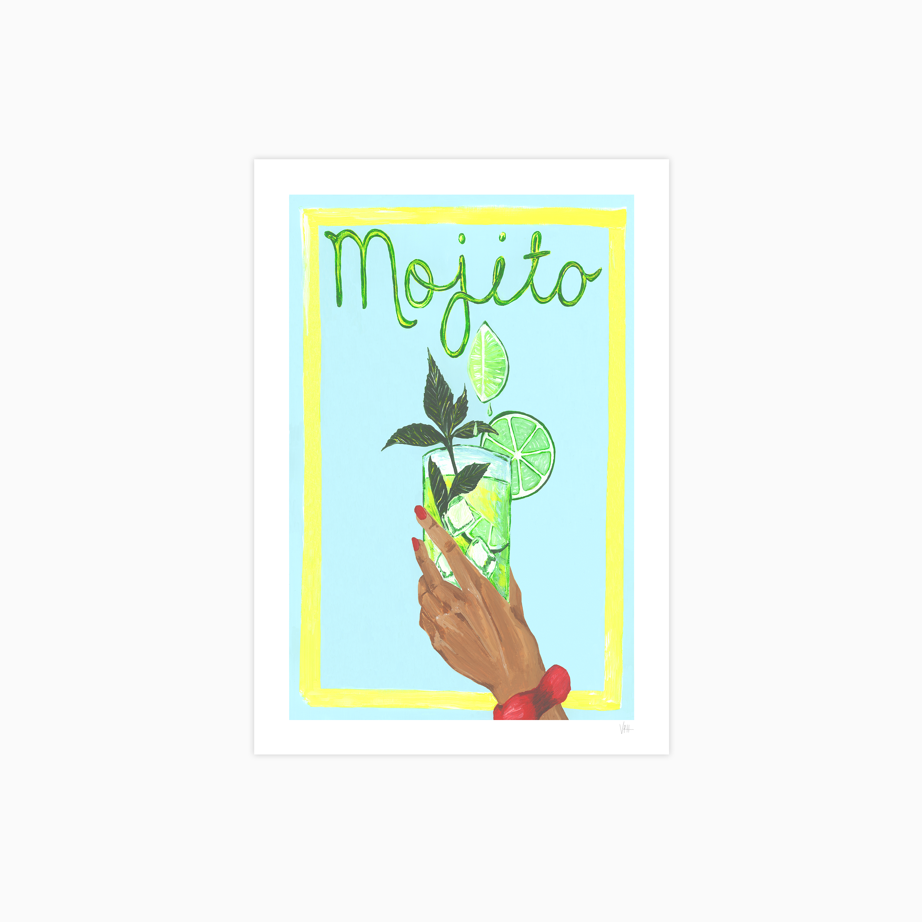 Mojito Cocktail Poster