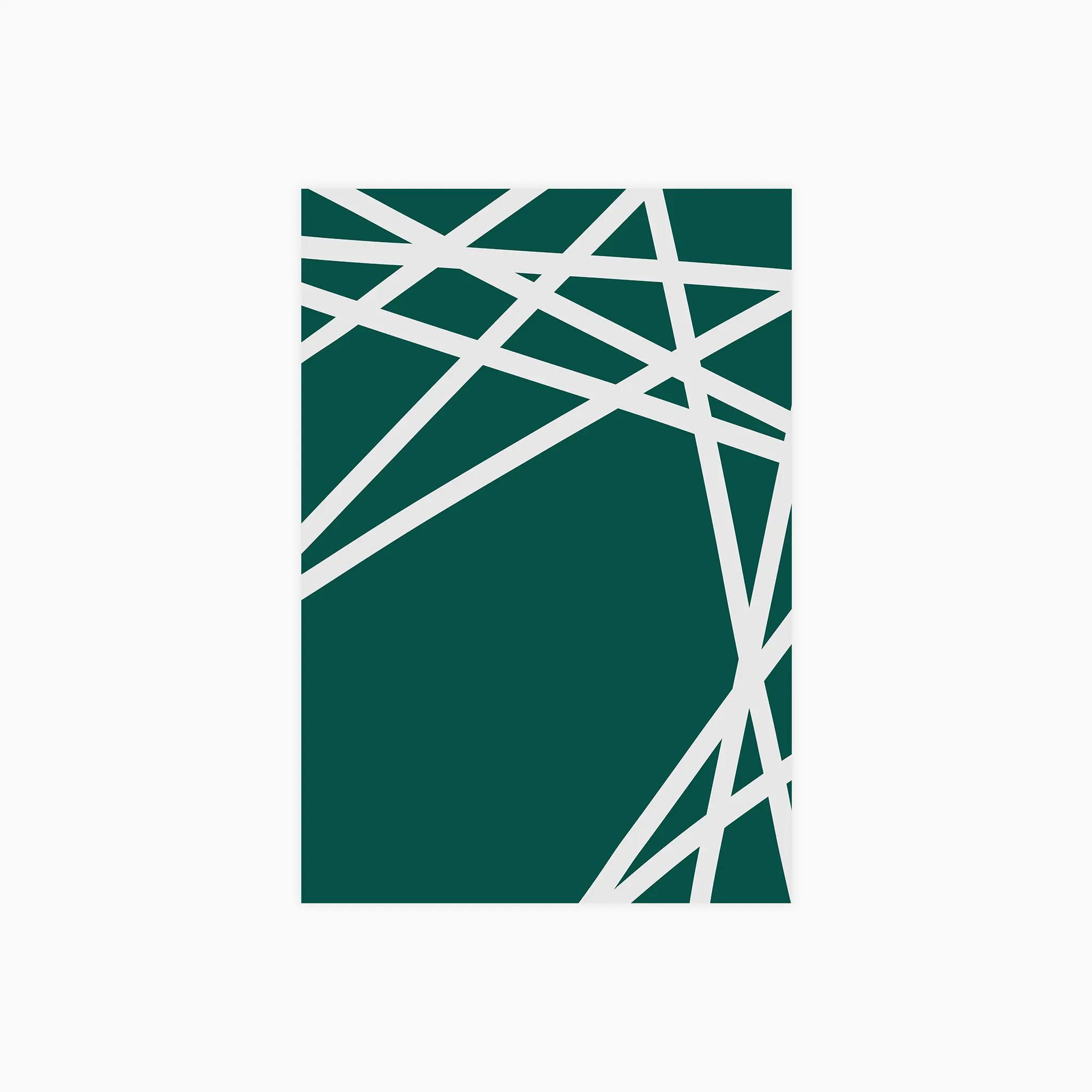 Minimalist White Lines 1 Poster