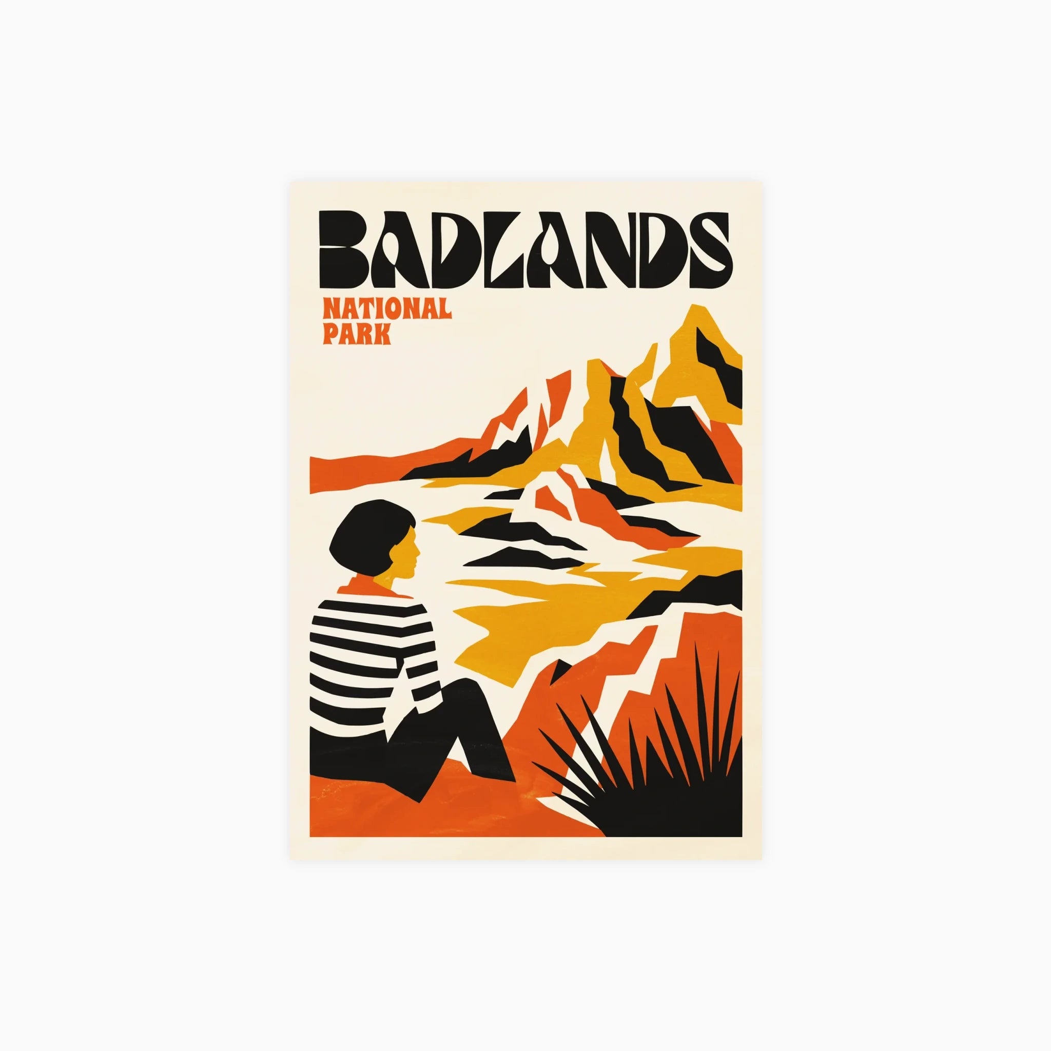 Badlands National Park Vintage Poster