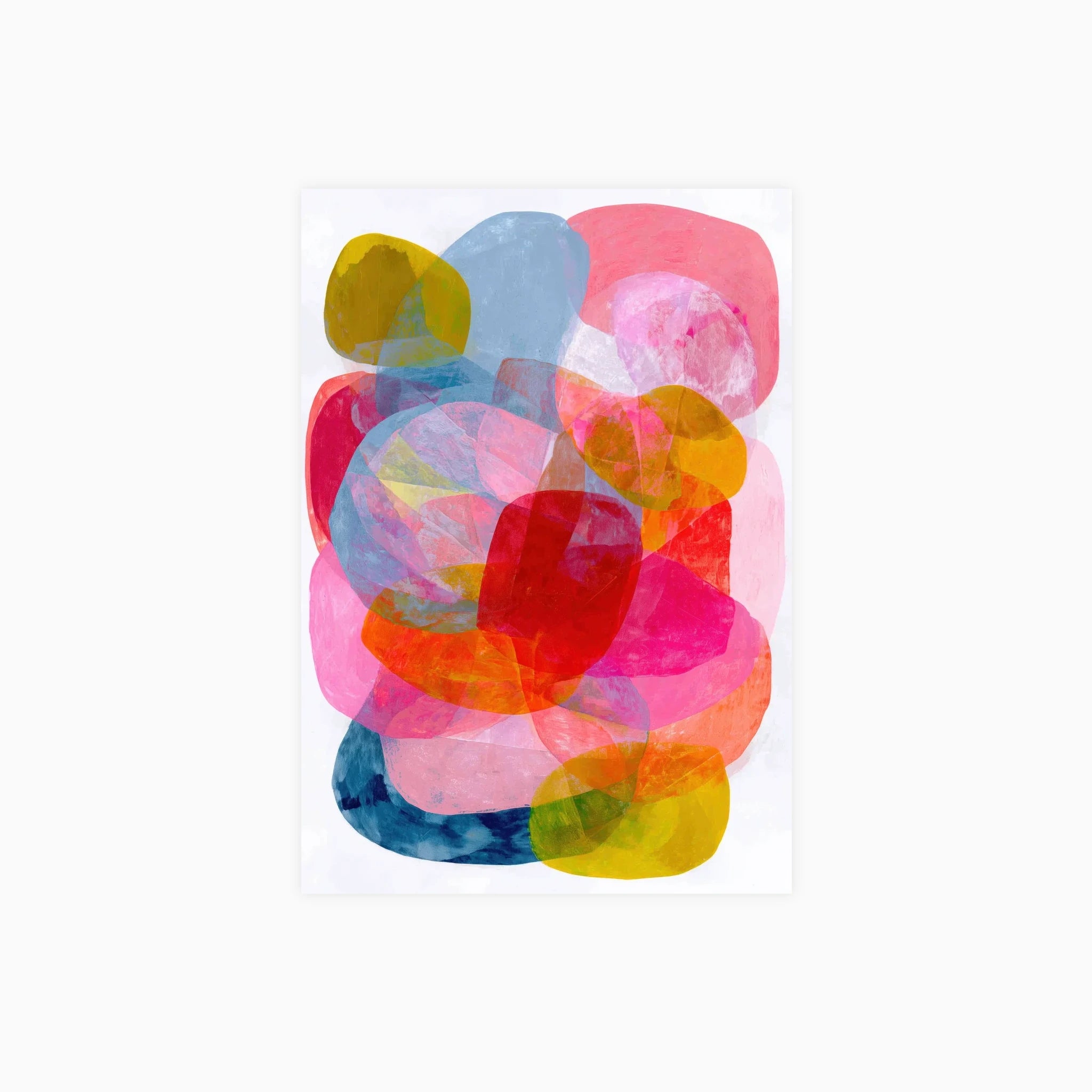 Layered Petals in Pink Poster