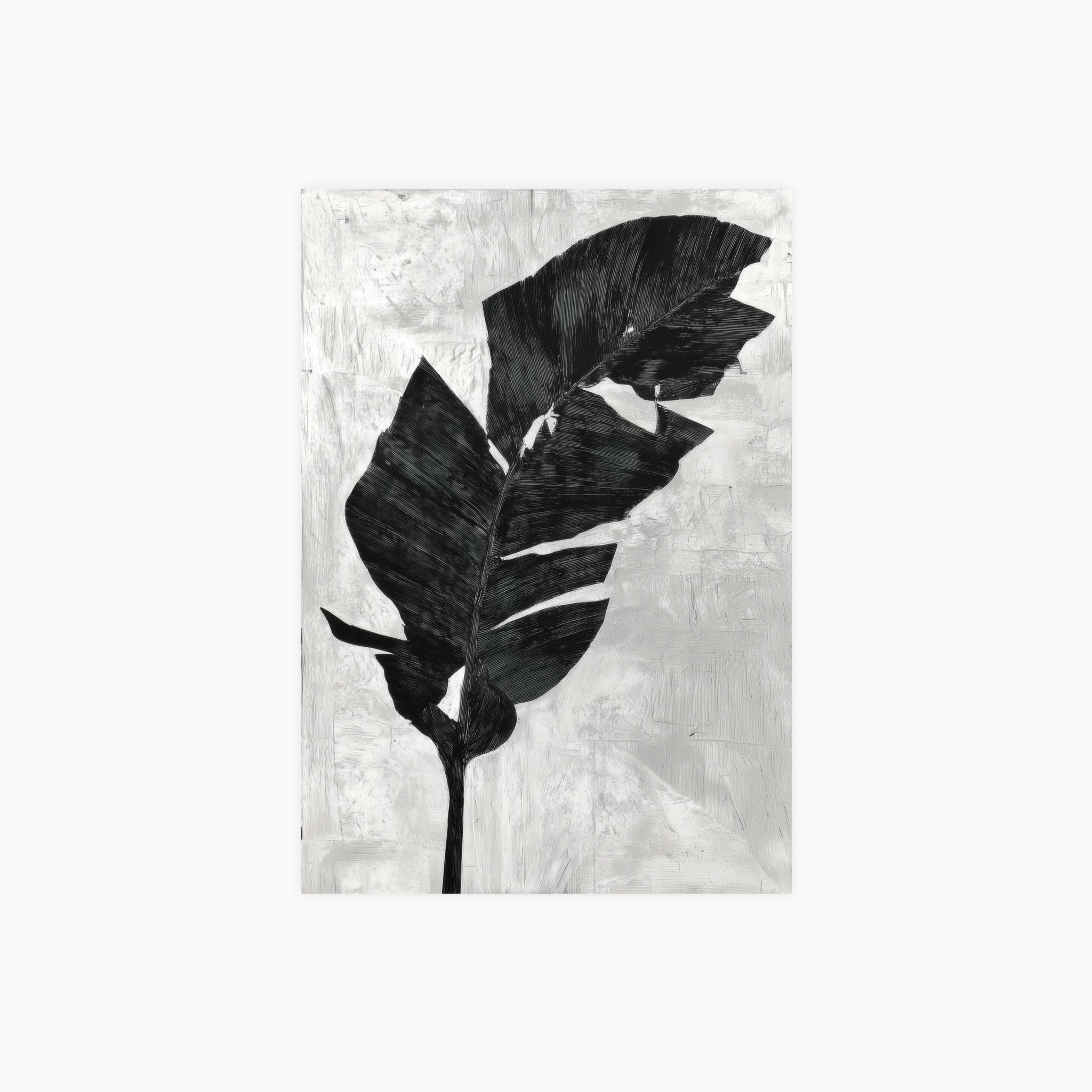 Banana Leaf Silhouette I Poster
