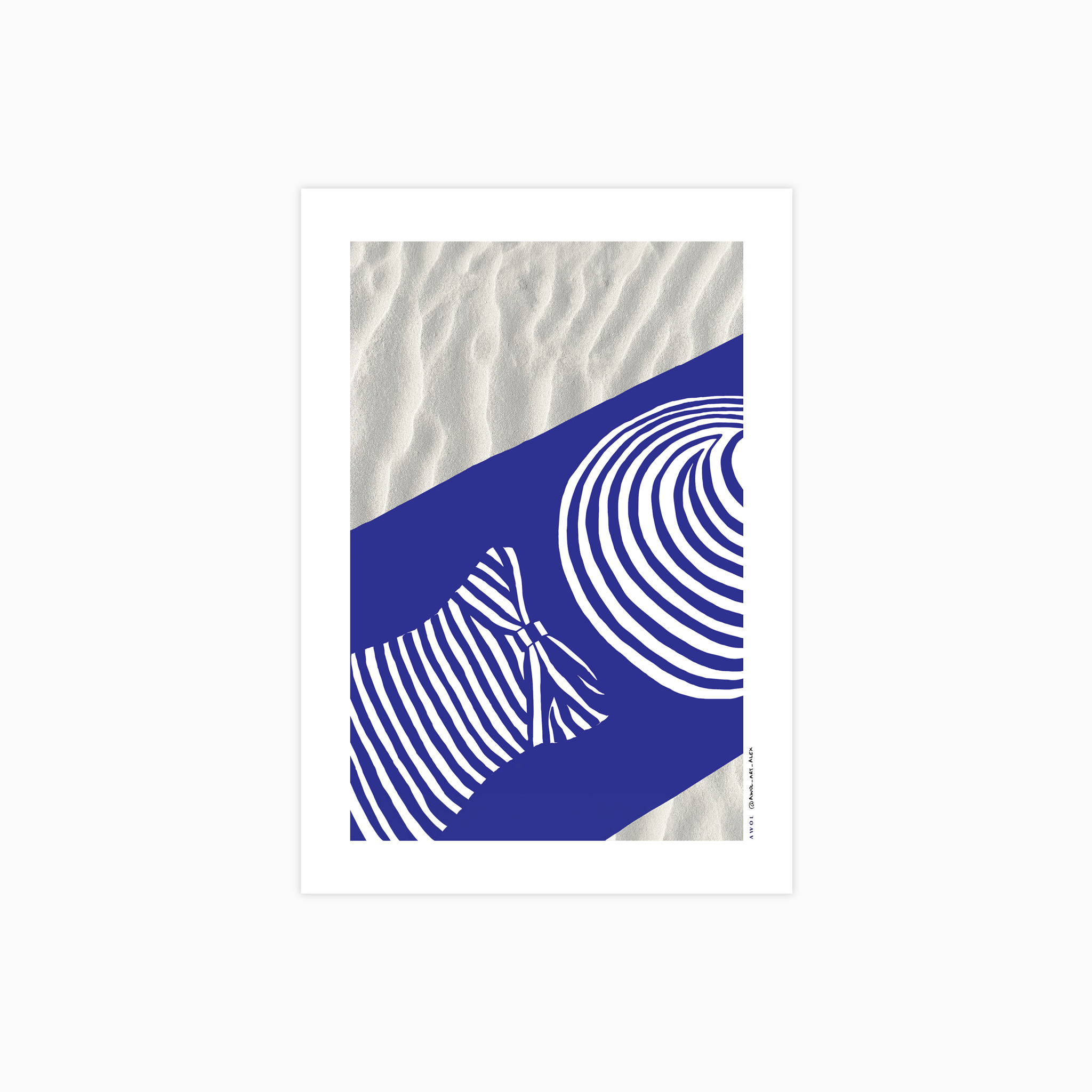 Woman in Stripes Poster